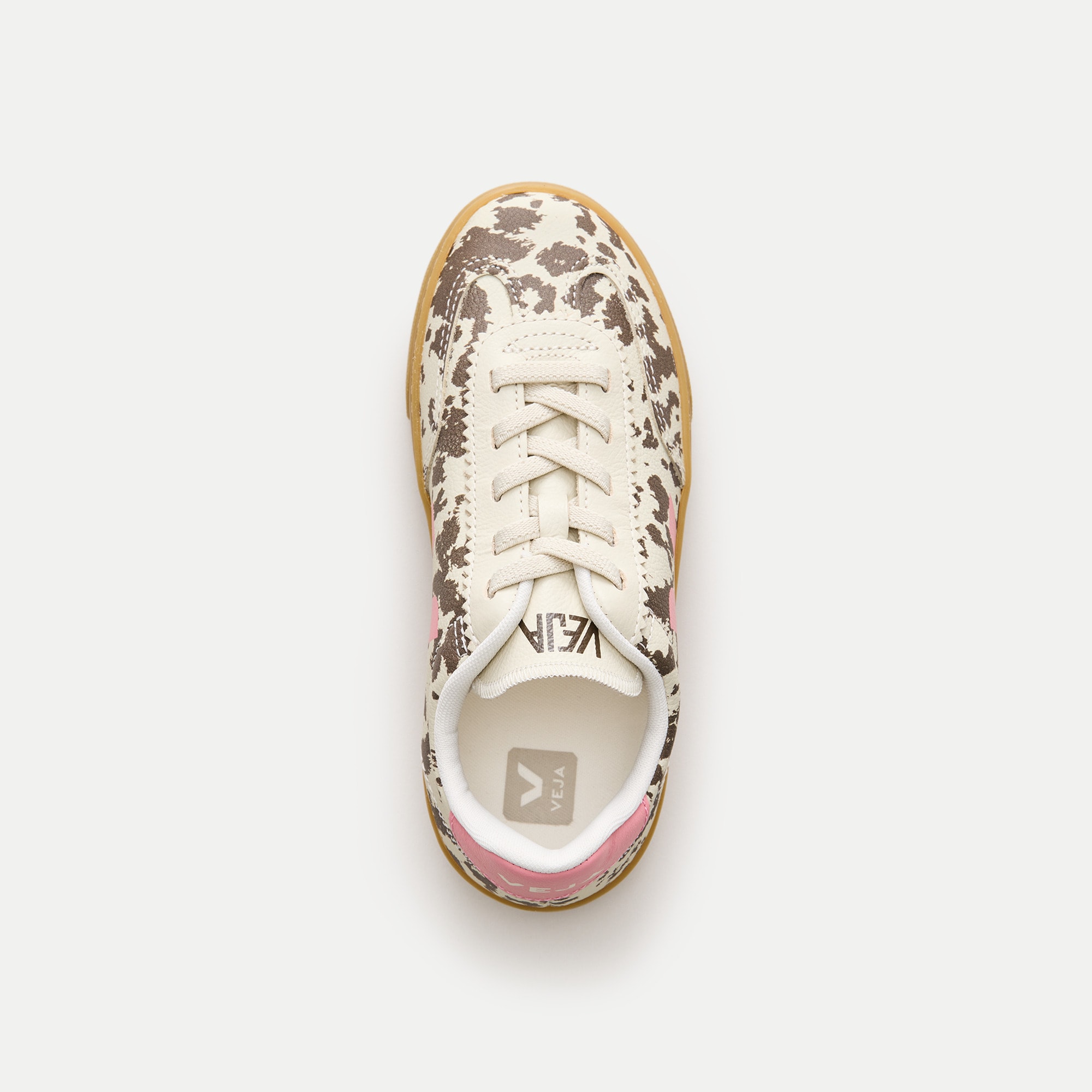 Kids' Veja&trade; volley metallic leather sneakers - thumbnail 2