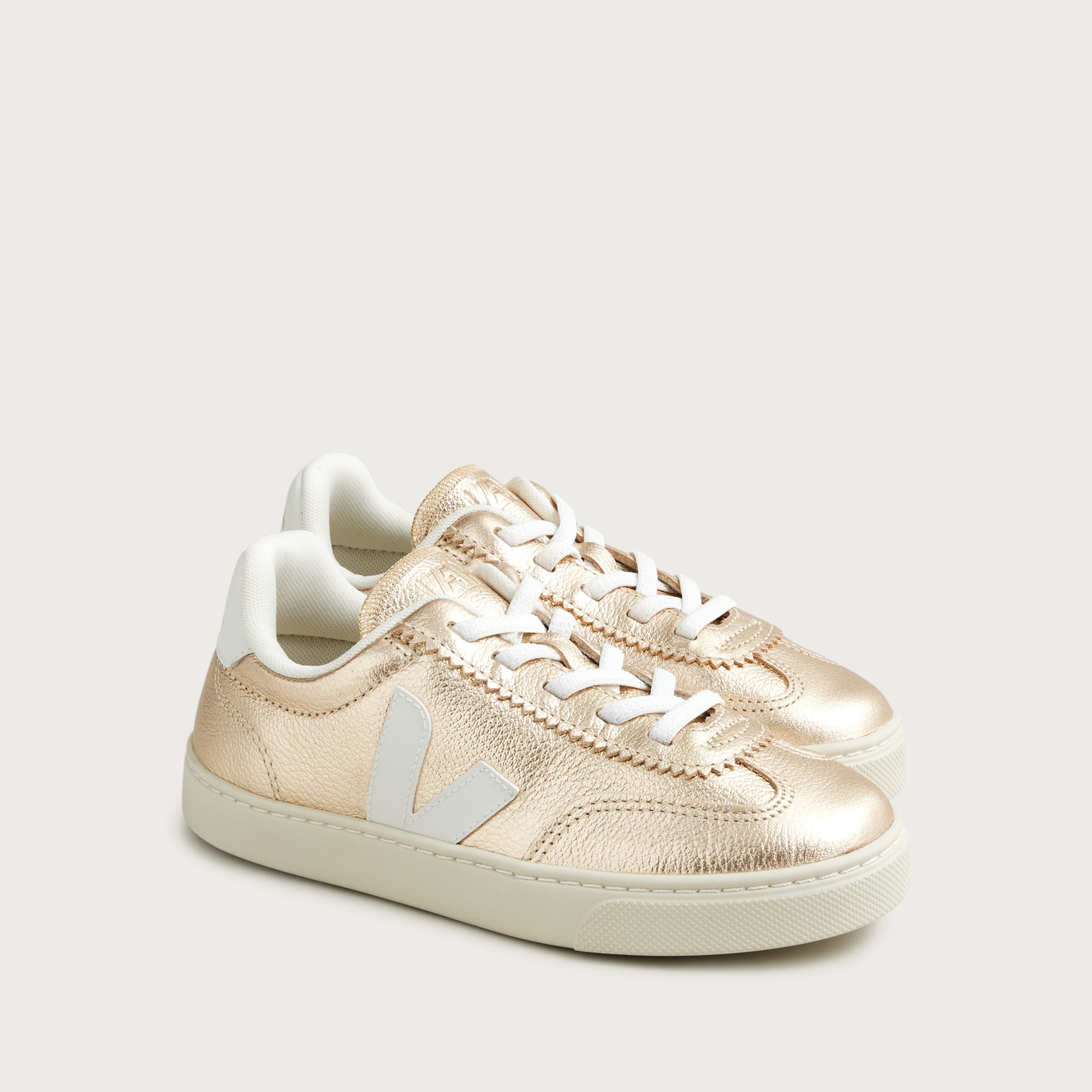 girls Kids' Veja&trade; volley metallic leather sneakers