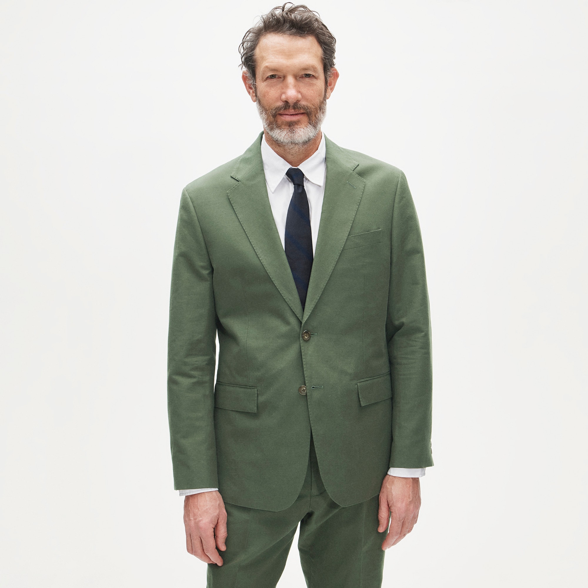 Crosby Classic-fit Suit Jacket In Baird McNutt Irish Cotton-linen