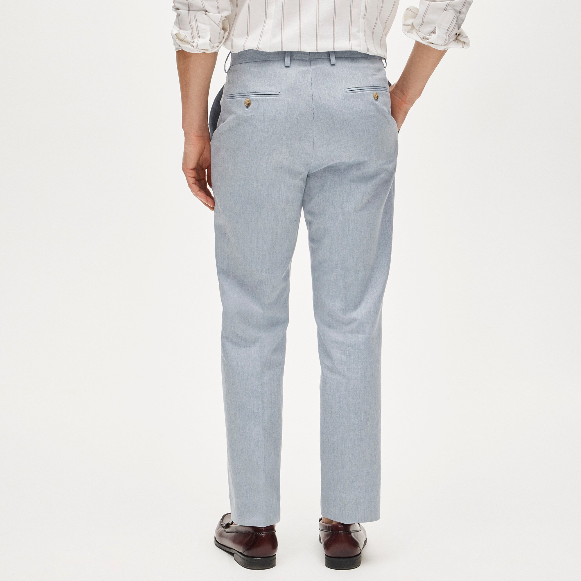 Crosby Classic-fit suit pant in Baird McNutt Irish cotton-linen blend