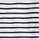 Boyfriend jersey relaxed long-sleeve T-shirt in stripe ANDI STRIPE IVORY NAVY
