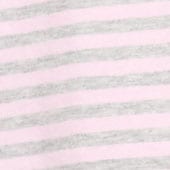 Boyfriend jersey relaxed long-sleeve T-shirt in stripe CLARA SWEET BLOSSOM SIL