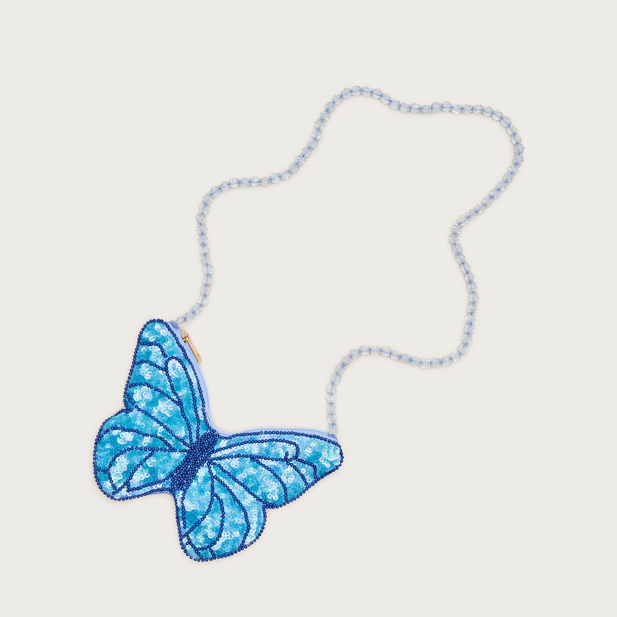 girls Girls' butterfly handbeaded crossbody pouch