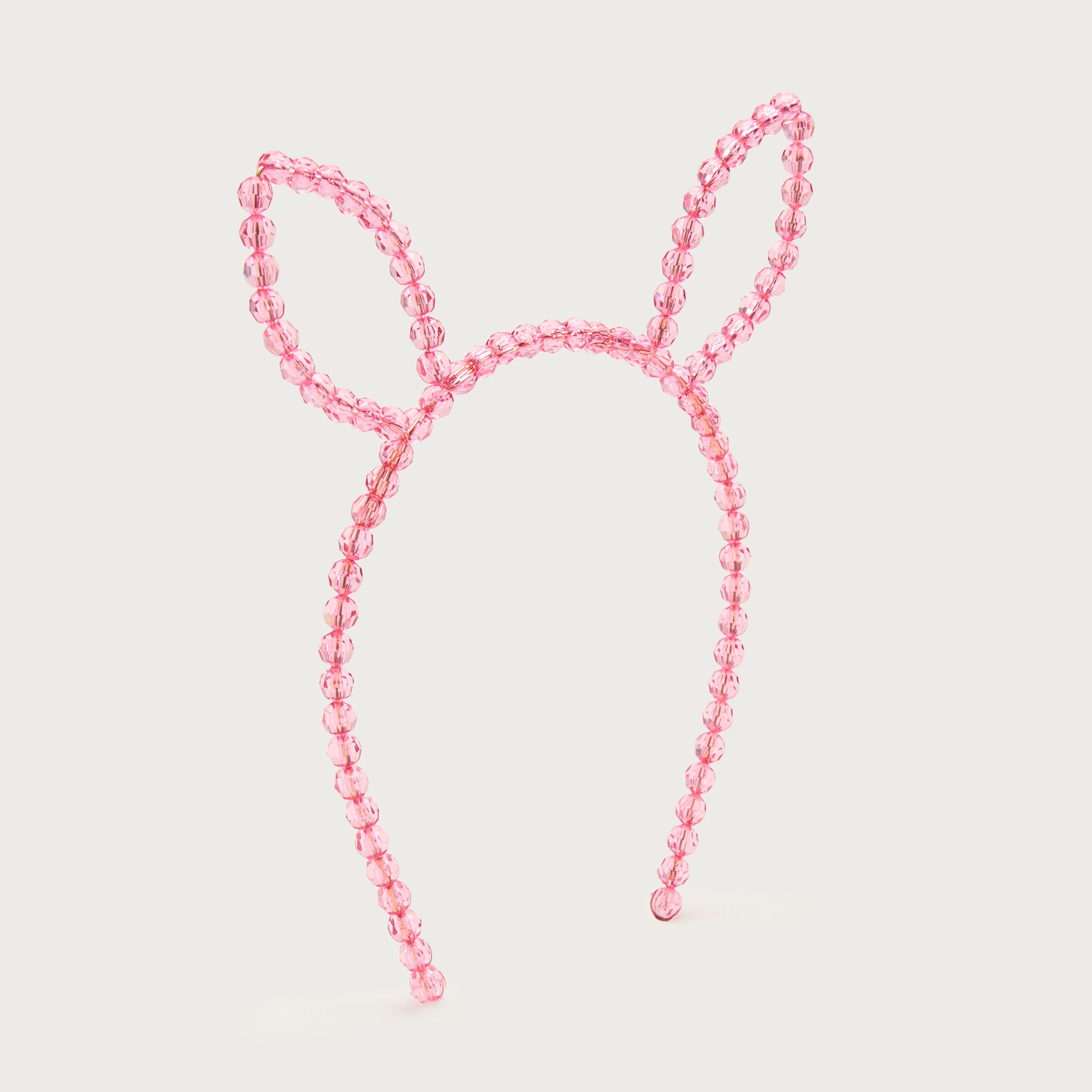 Girls' beaded bunny-ear headband