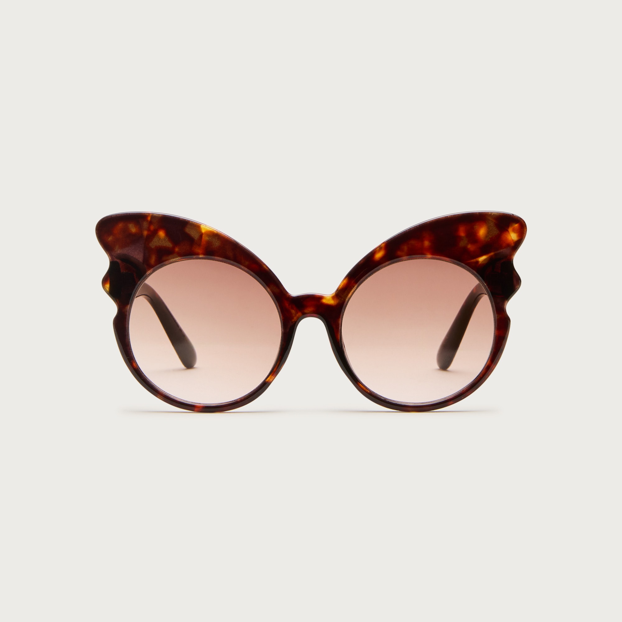 Girls' tortoiseshell butterfly sunglasses