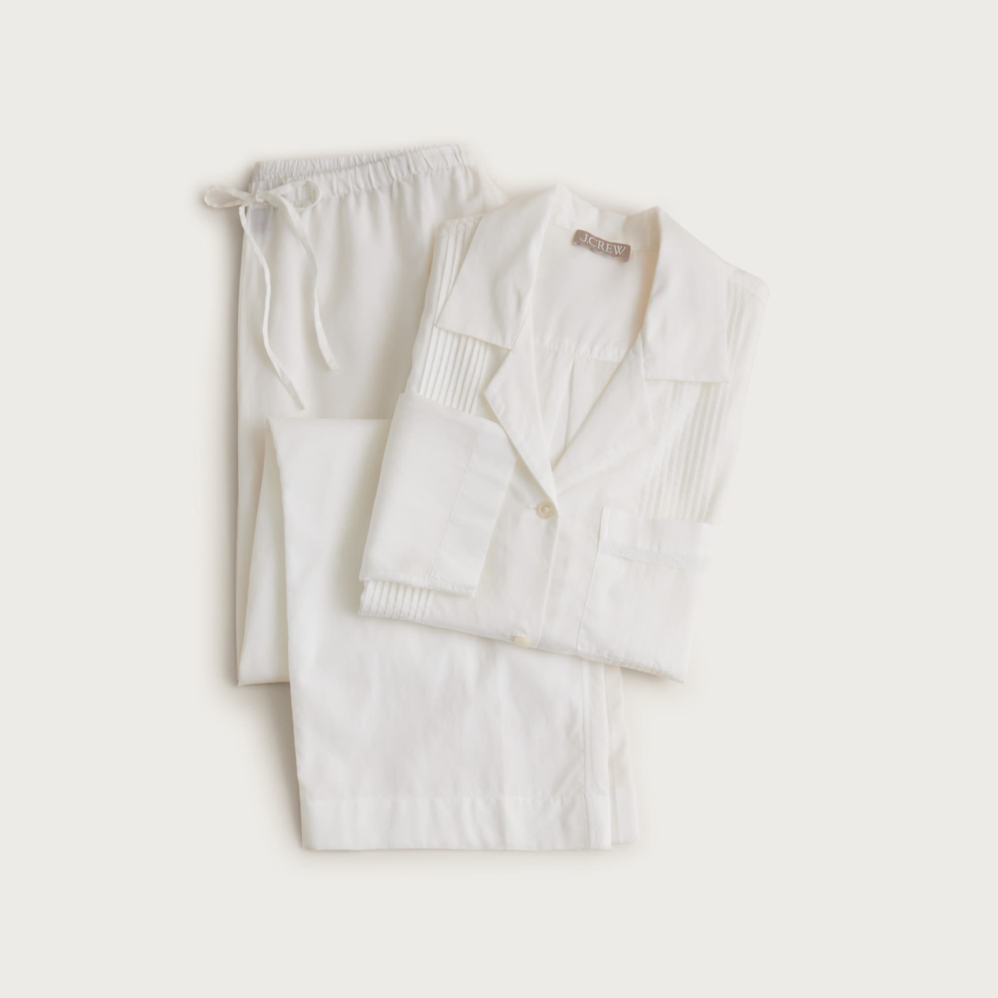 Pintuck pajama pant set