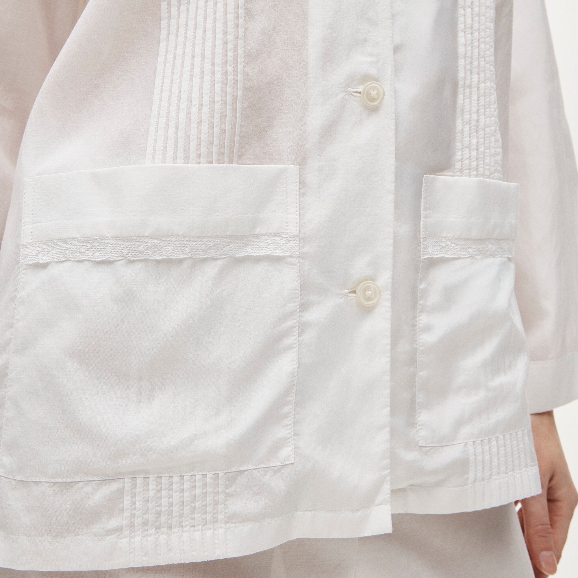 Pintuck pajama pant set