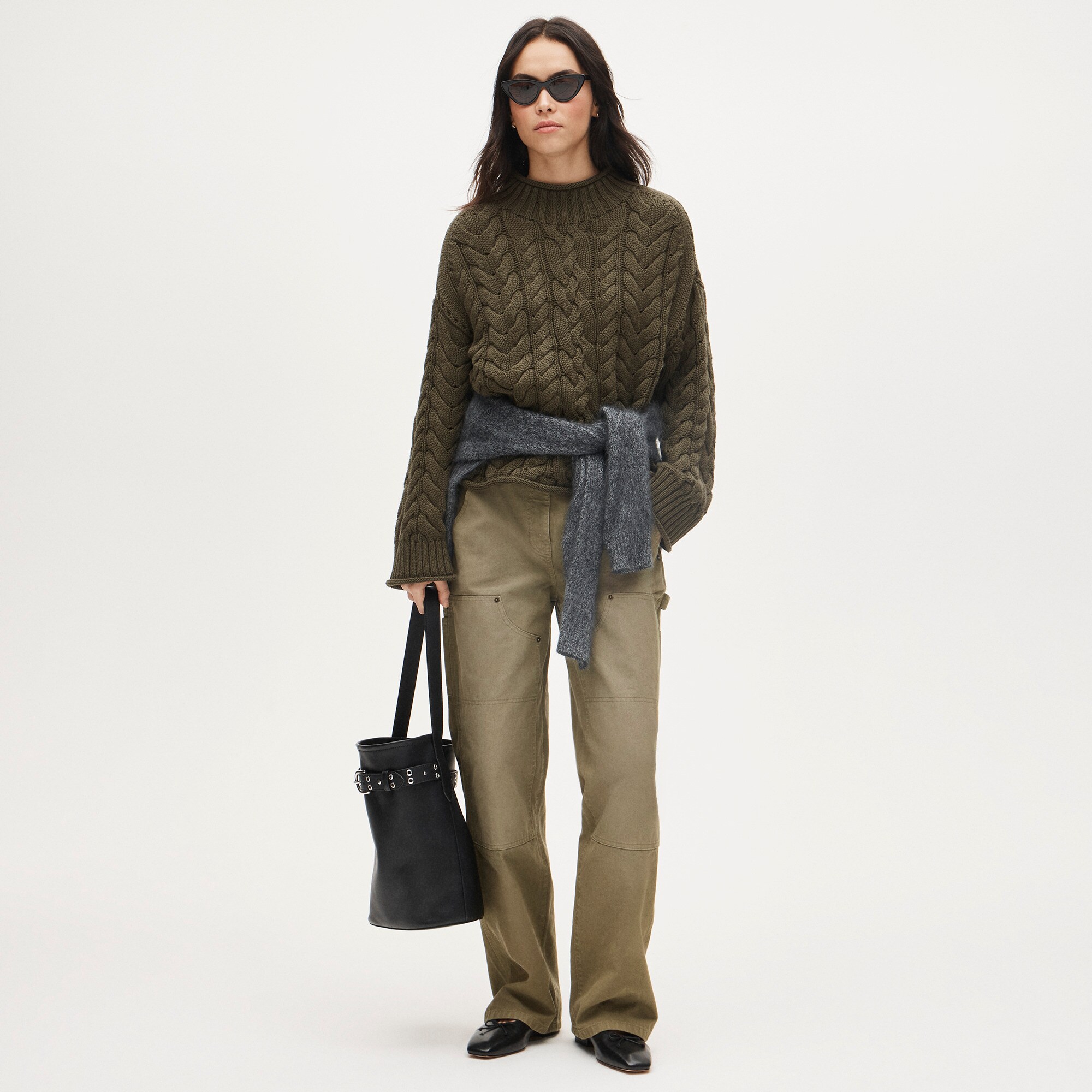 2025 Rollneck™ cable-knit sweater