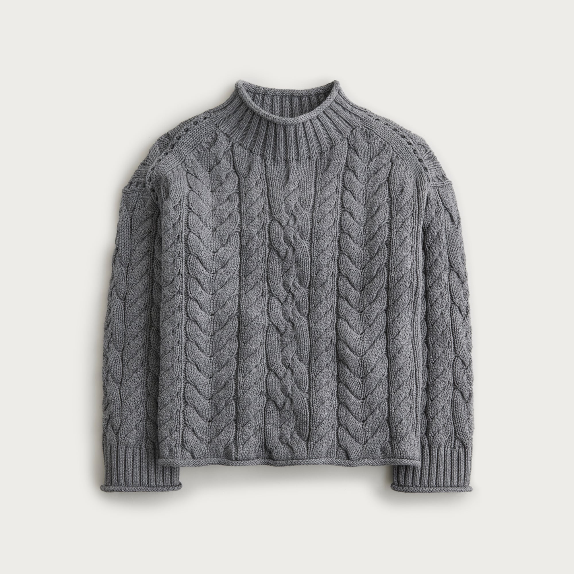 womens 2025 Rollneck&trade; cable-knit sweater