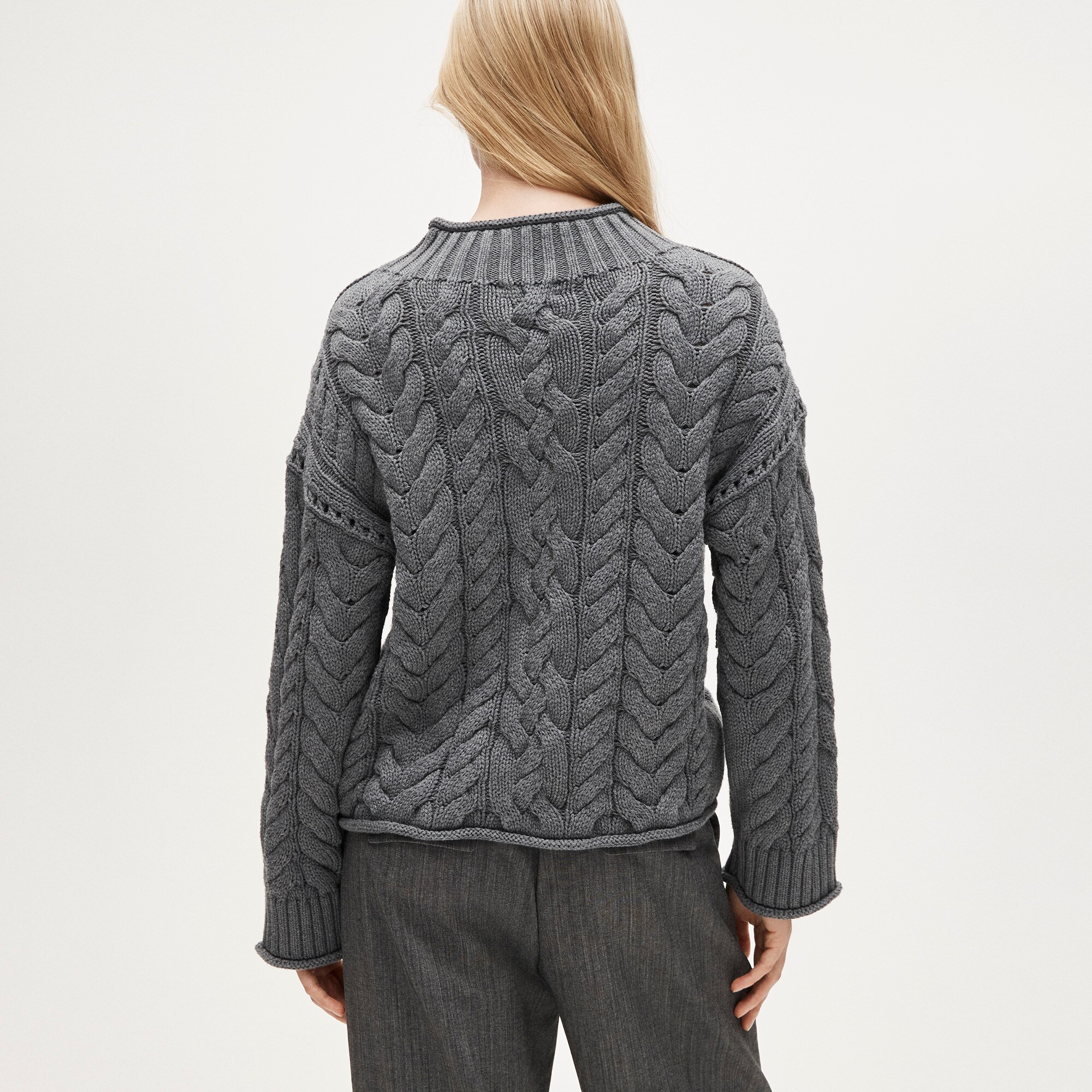2025 Rollneck™ cable-knit sweater