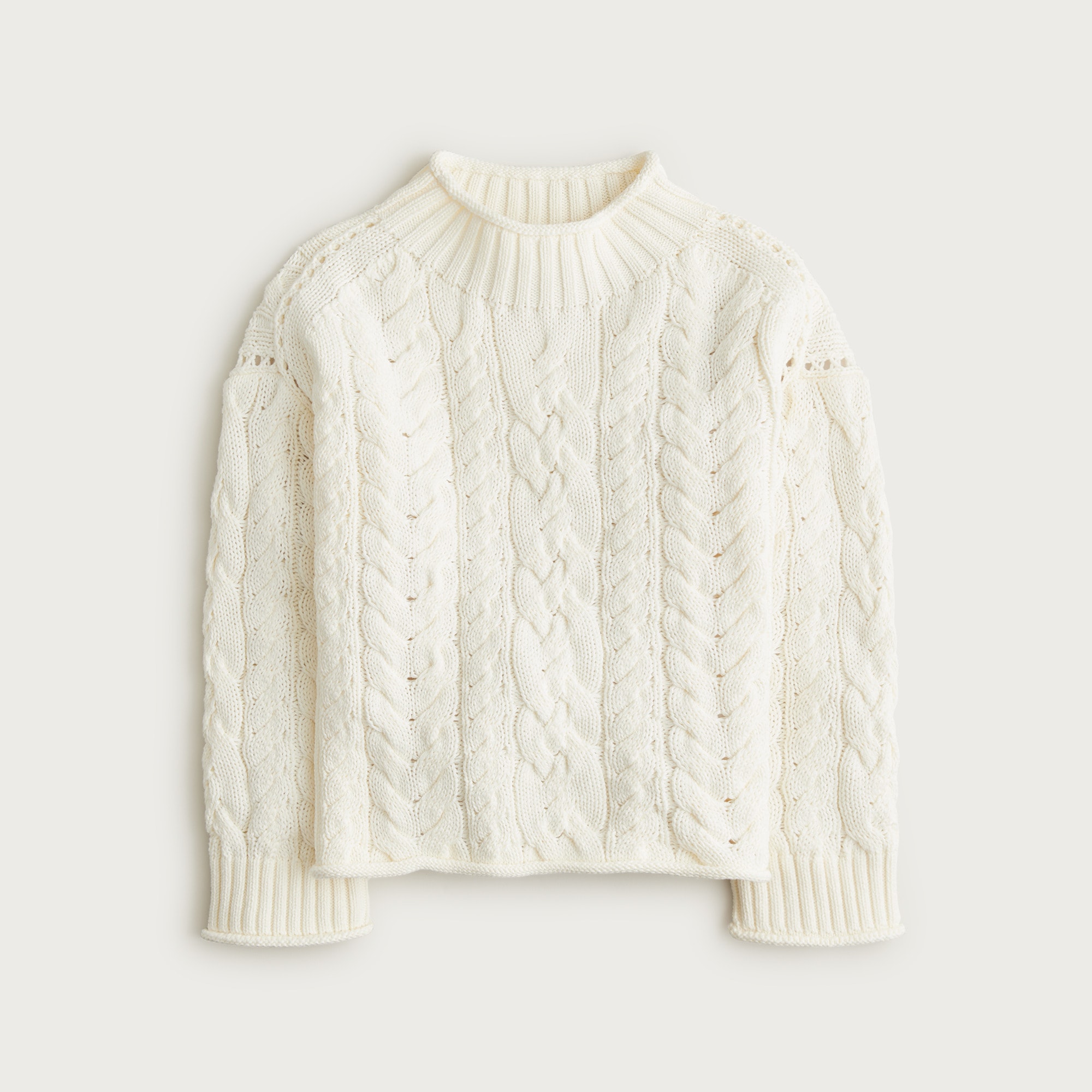 2025 Rollneck™ cable-knit sweater
