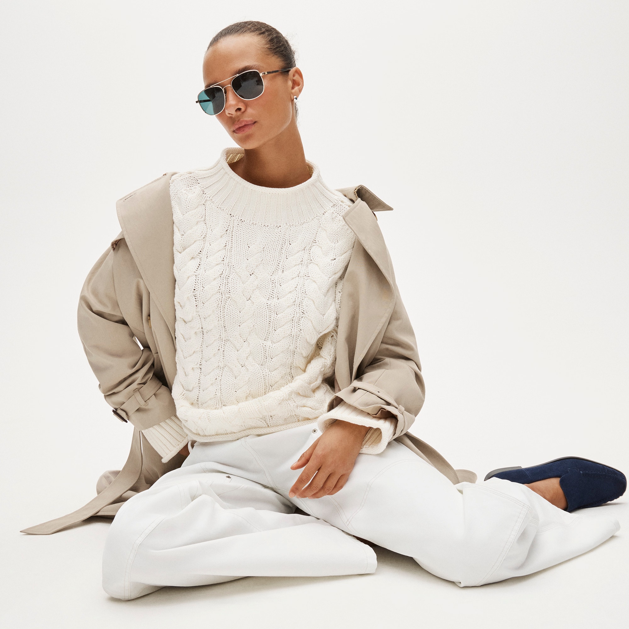 2025 Rollneck&trade; cable-knit sweater - image 3