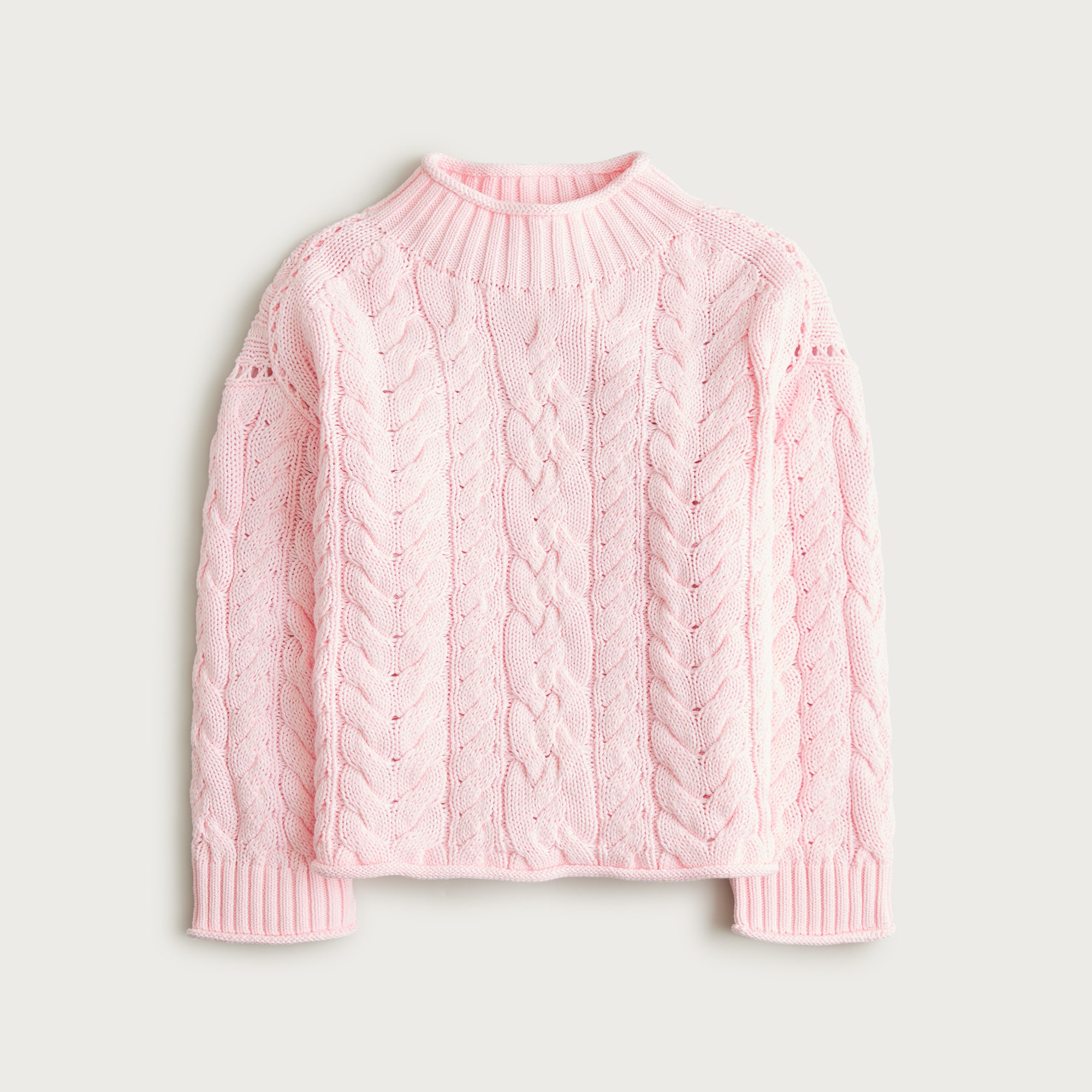 womens 2025 Rollneck&trade; cable-knit sweater