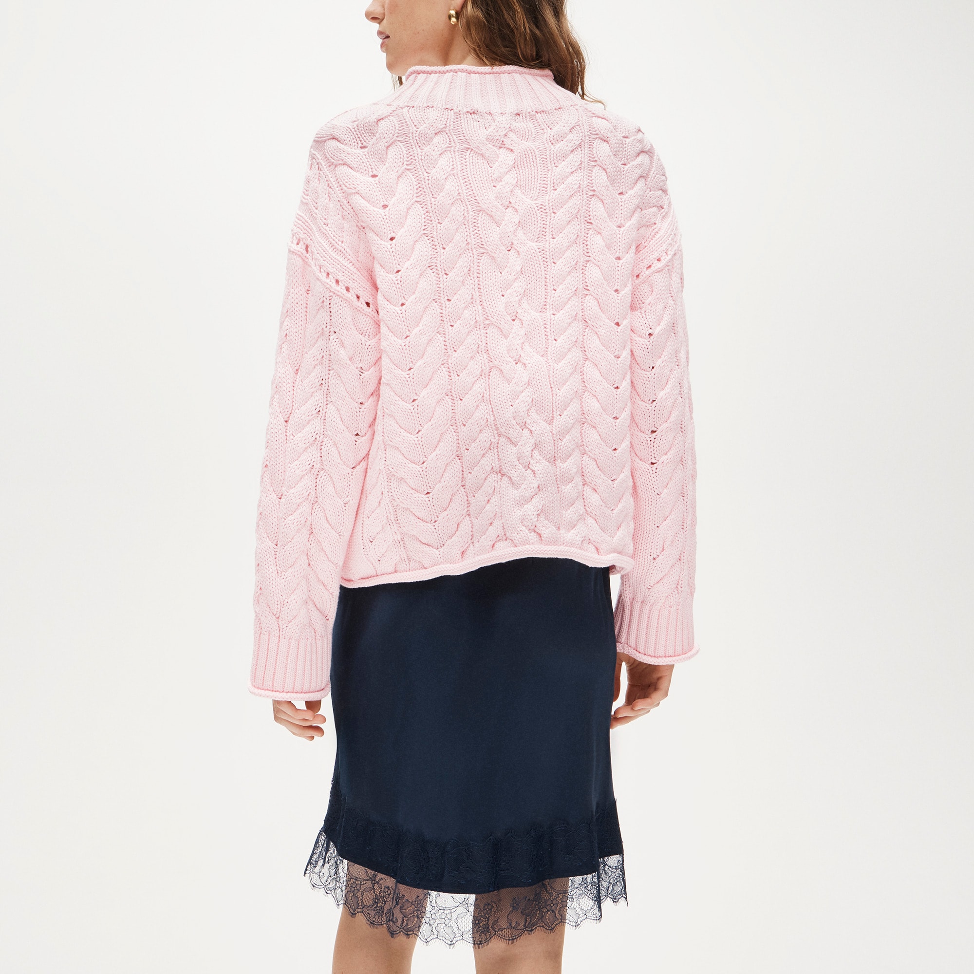 2025 Rollneck™ cable-knit sweater