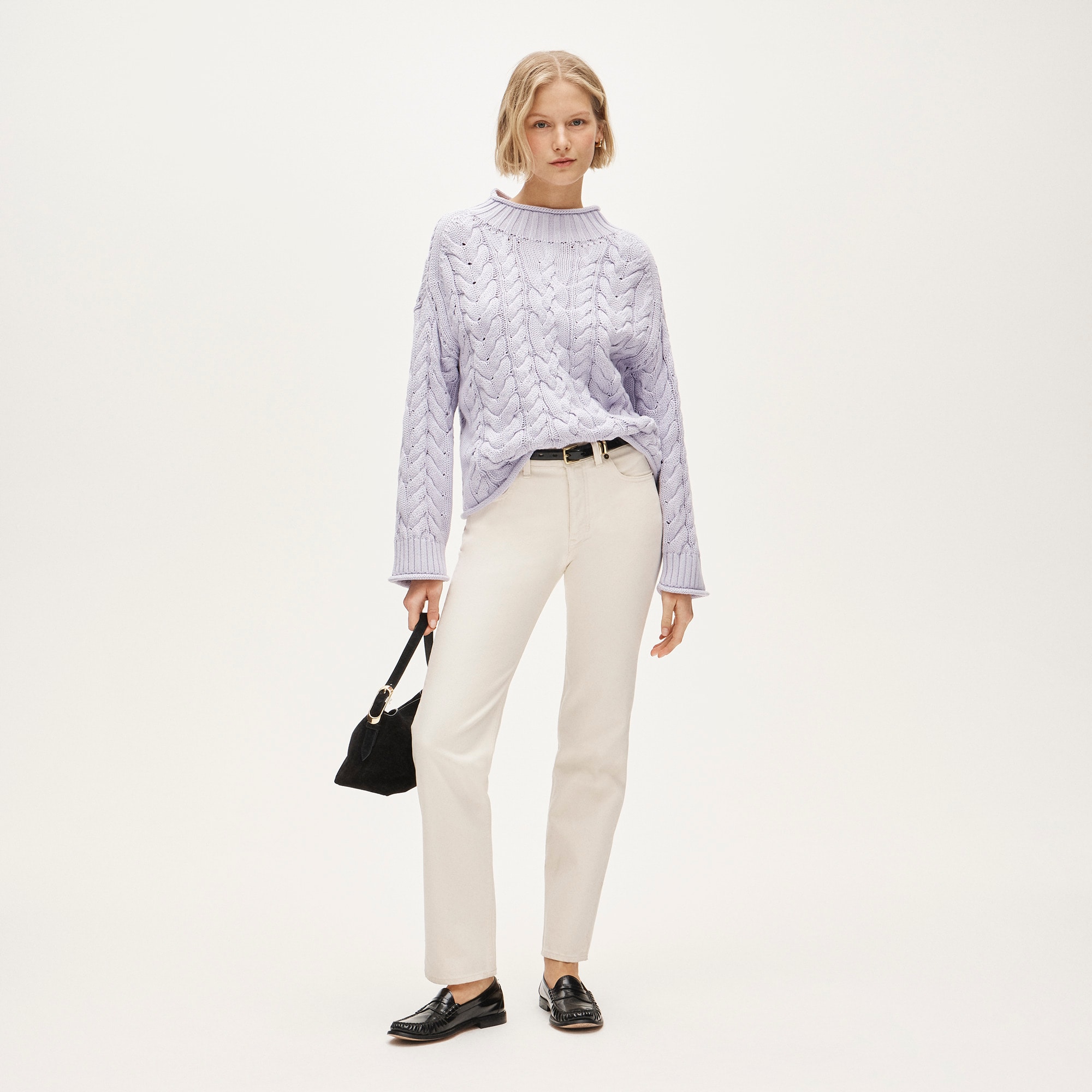2025 Rollneck&trade; cable-knit sweater - image 3