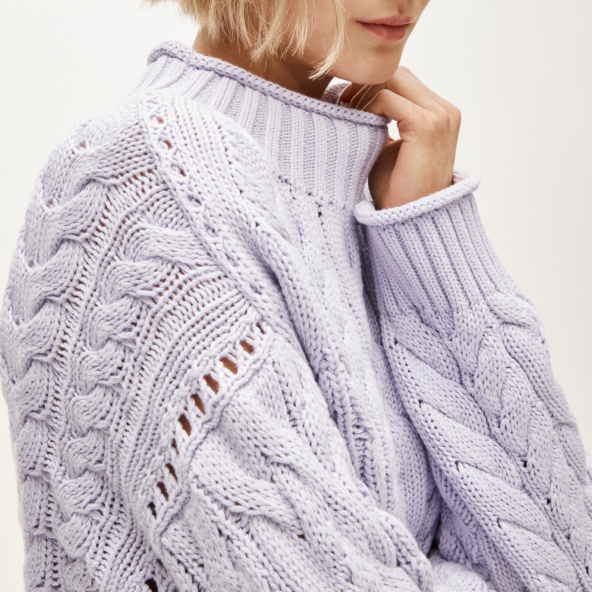 2025 Rollneck&trade; cable-knit sweater - image 4