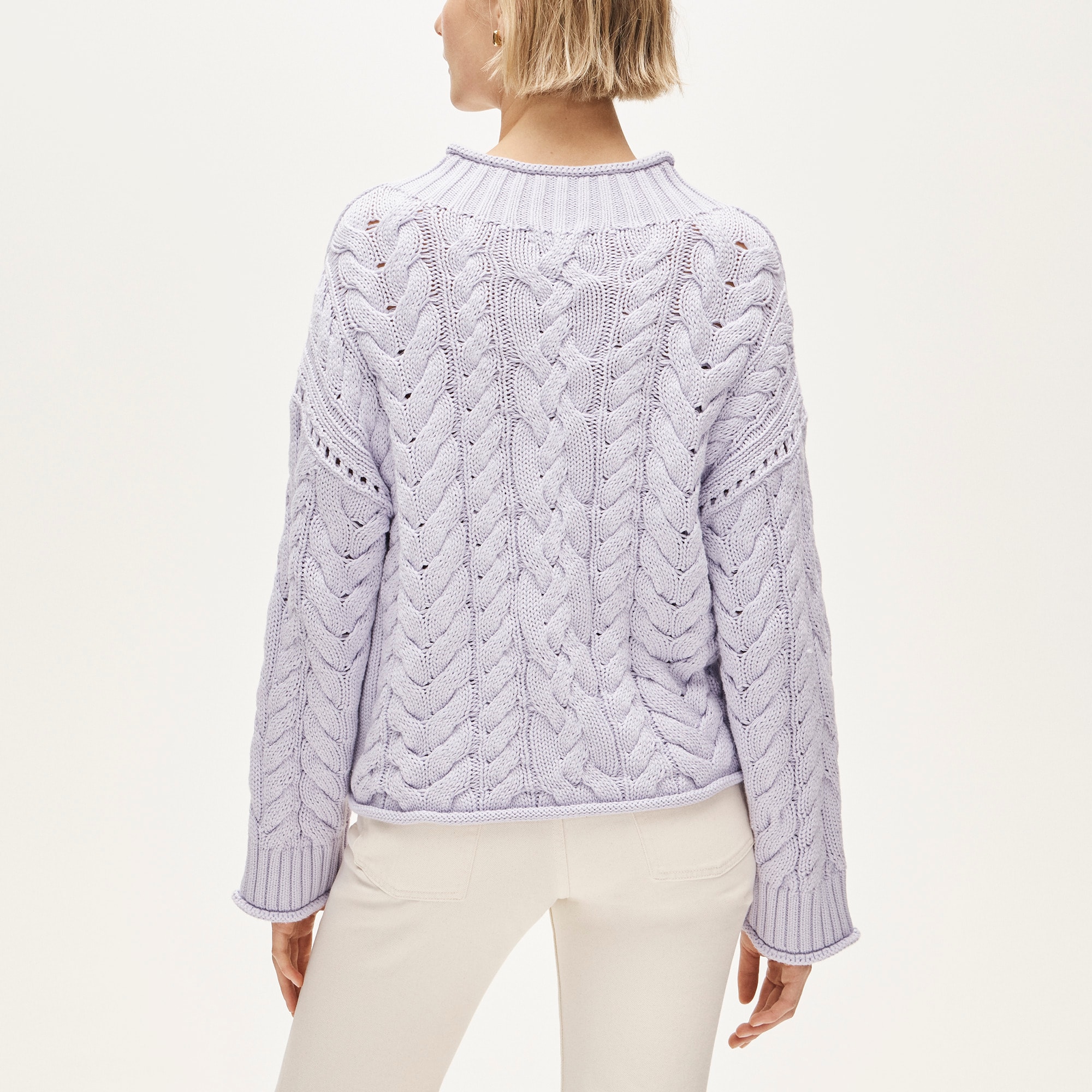 2025 Rollneck&trade; cable-knit sweater - image 5