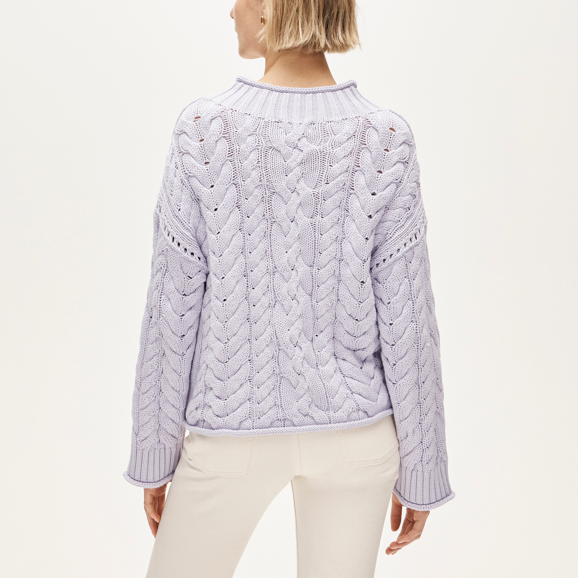 2025 Rollneck™ cable-knit sweater