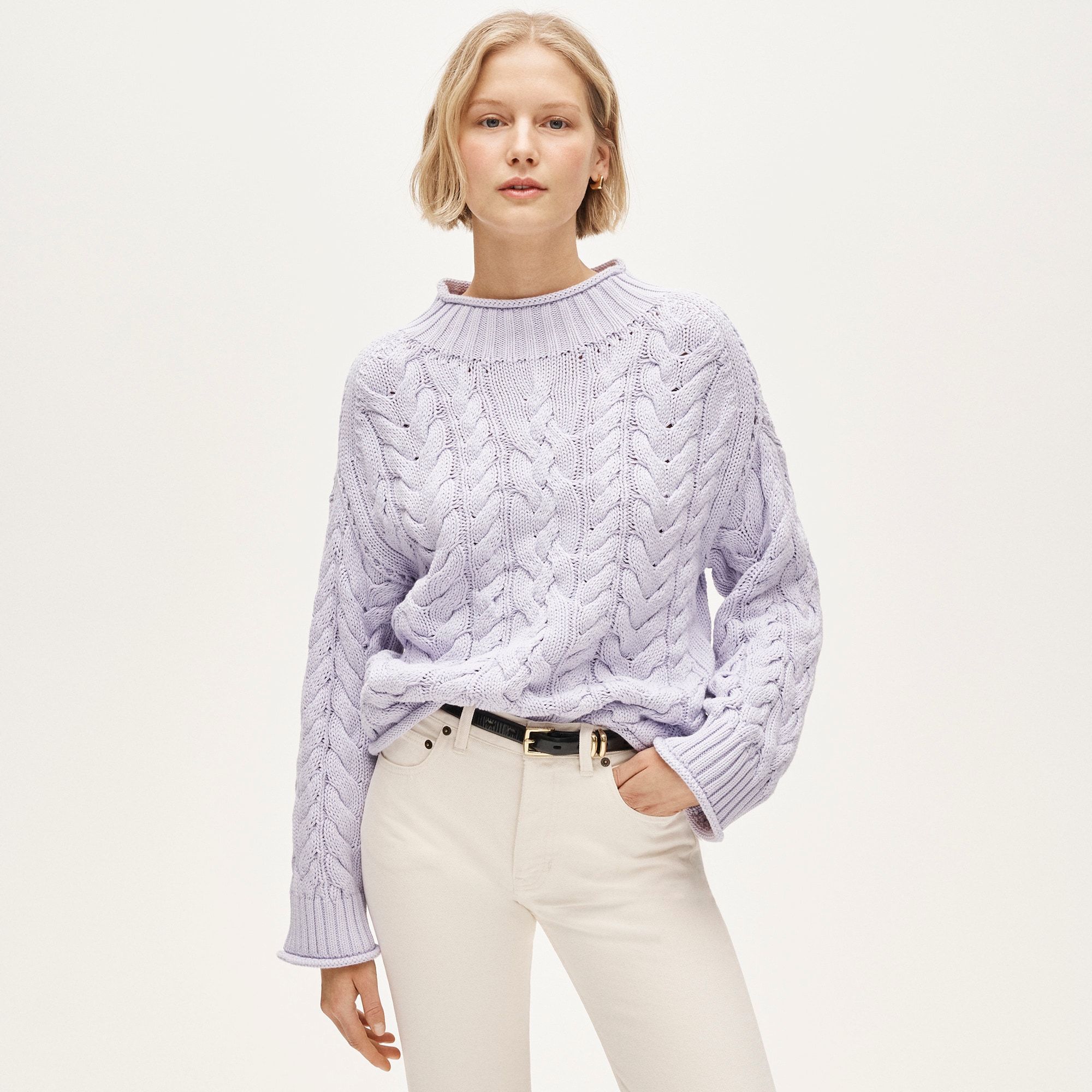 2025 Rollneck&trade; cable-knit sweater - image 2