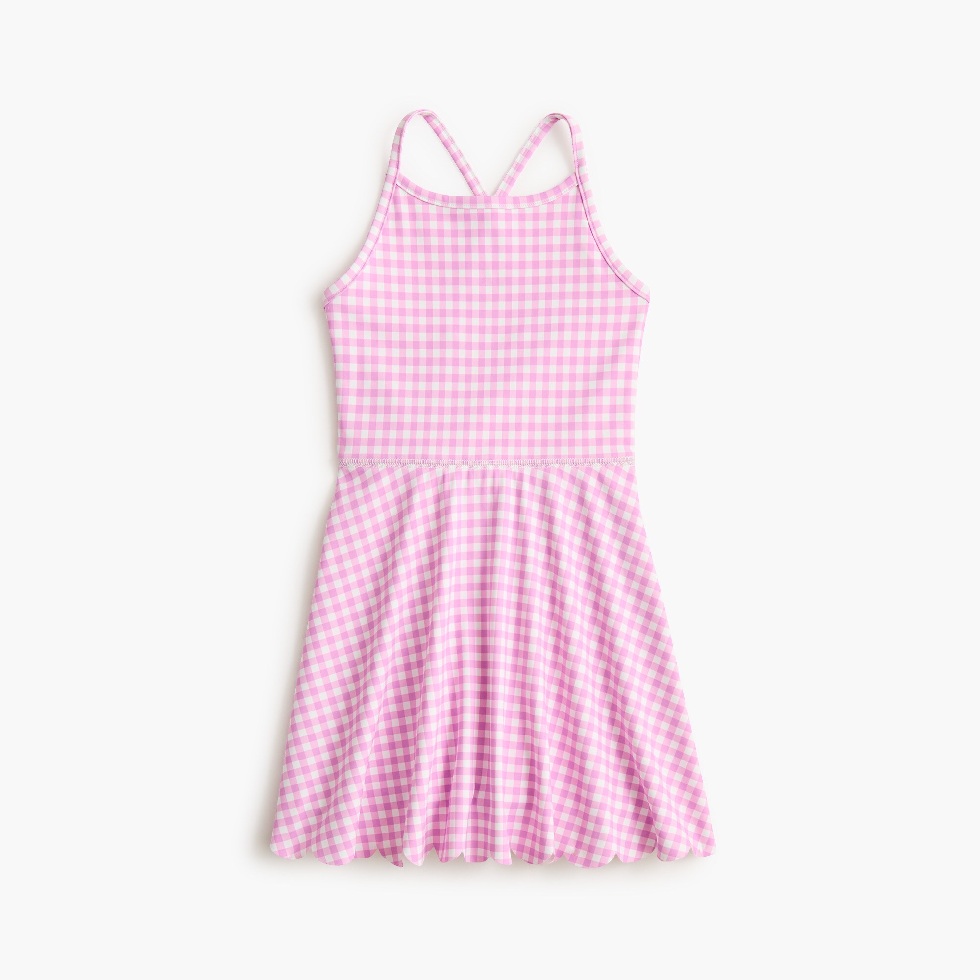 j crew factory pink dress Eyelet Puff-sleeve Dress For Women