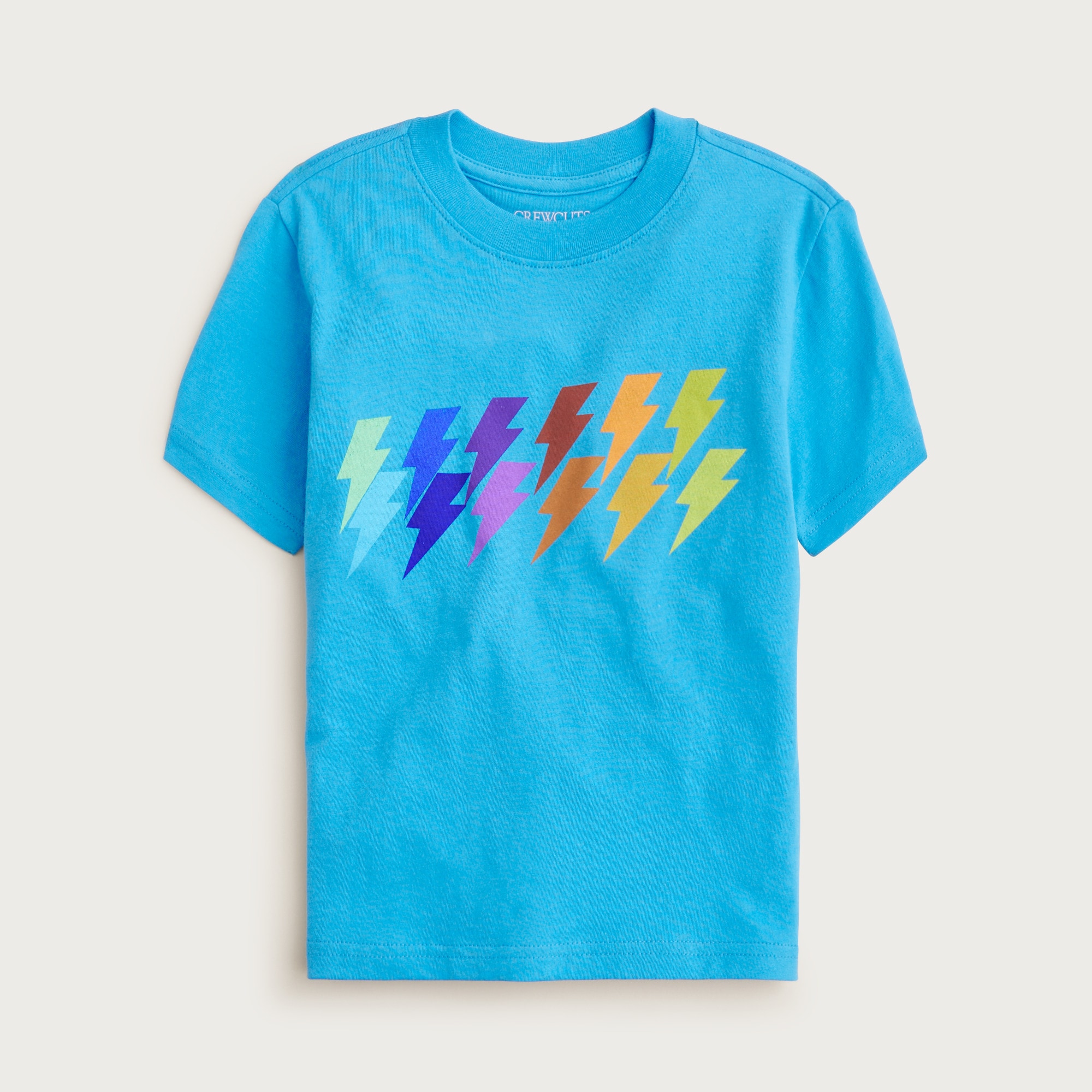  Kids' short-sleeve lightning bolt graphic T-shirt