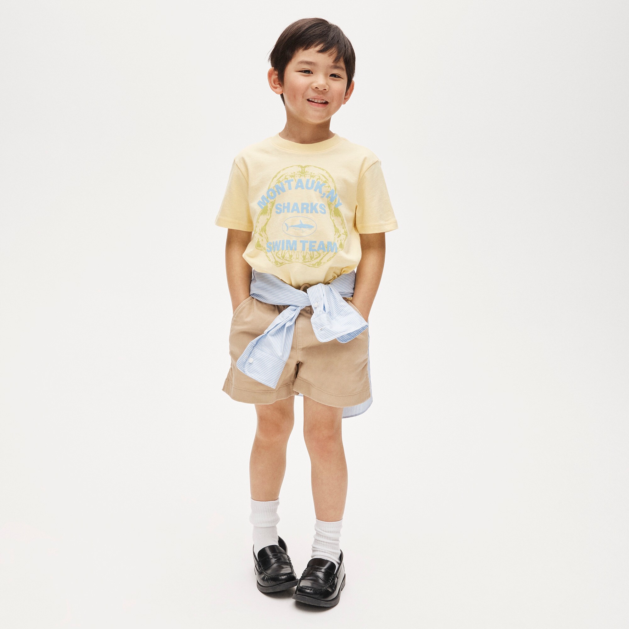 Kids' short-sleeve Montauk sharks graphic T-shirt