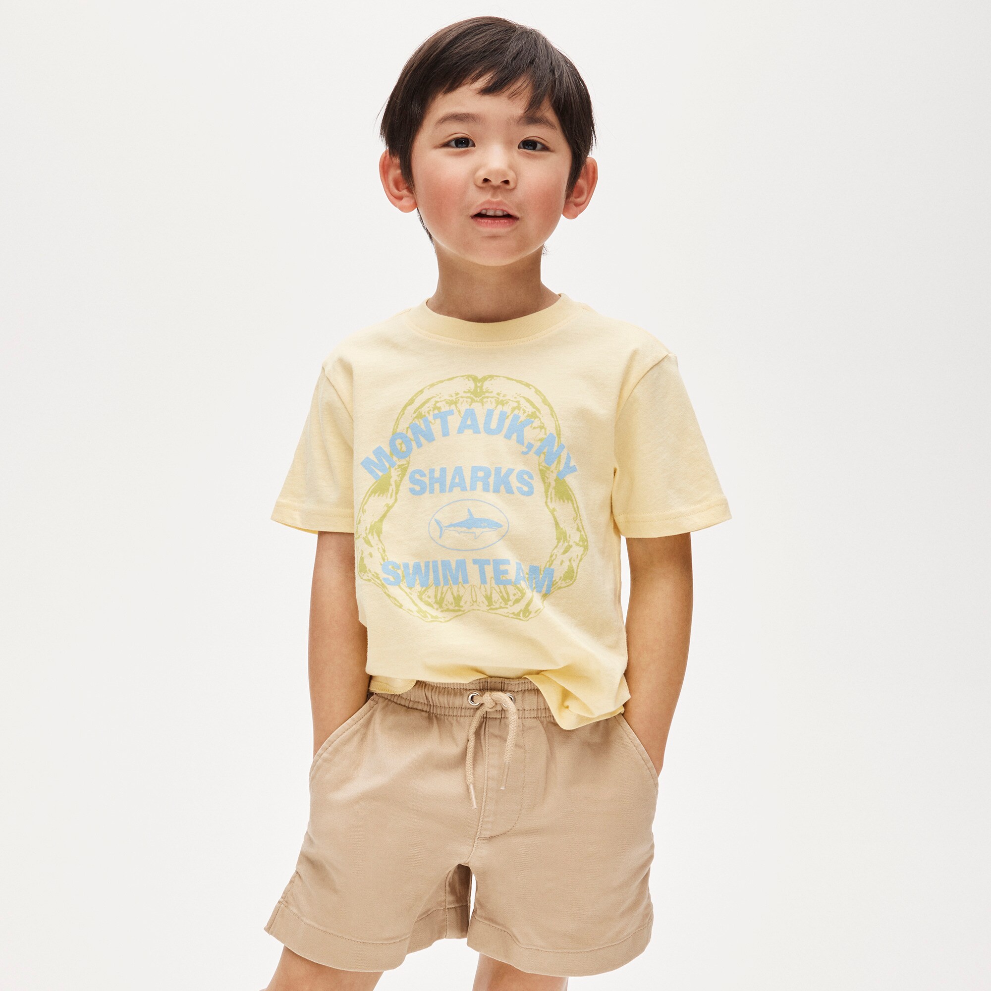 Kids' short-sleeve Montauk sharks graphic T-shirt