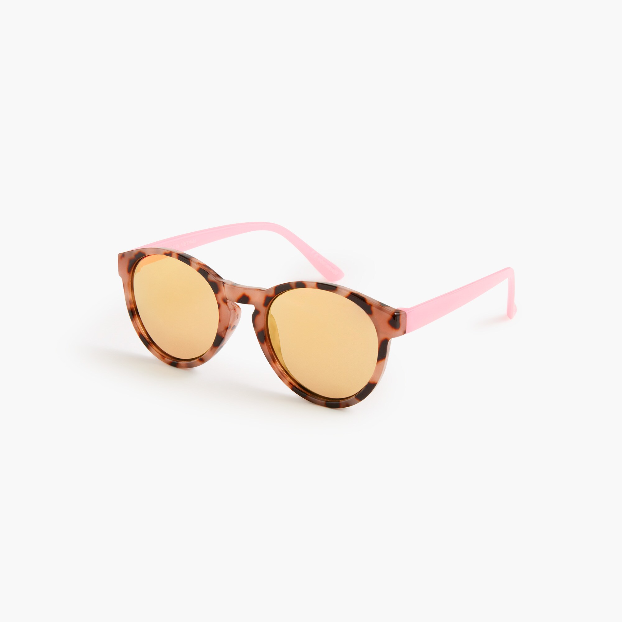 girls' tortoise round sunglasses for girls