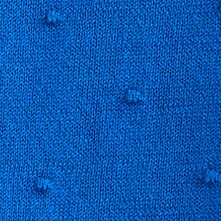 Girls' short-sleeve polka-dot textured sweater REEF BLUE