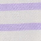 Girls' striped jersey ruffle-trim tank top IVORY ICED LILAC