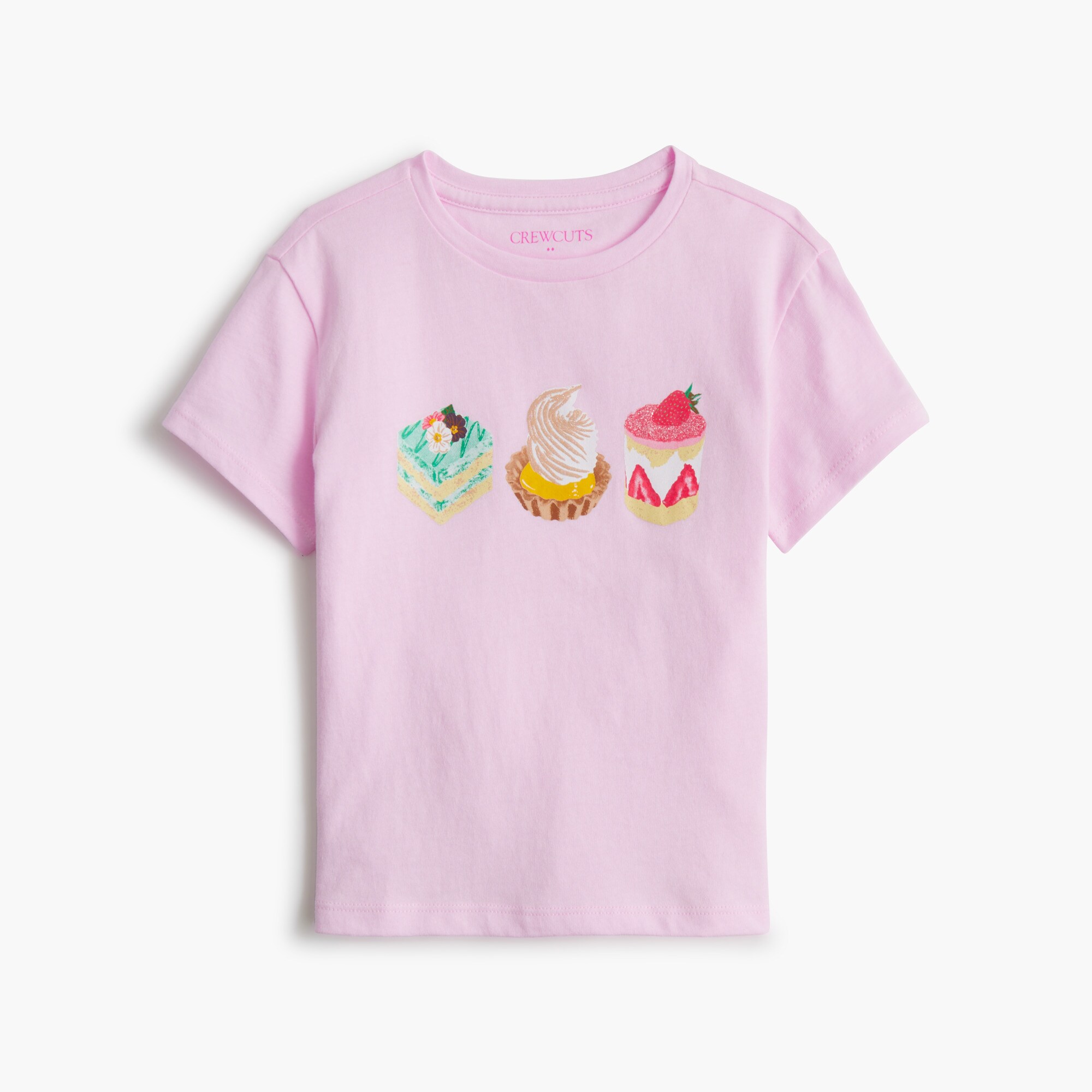 girls' french pastries graphic tee for girls