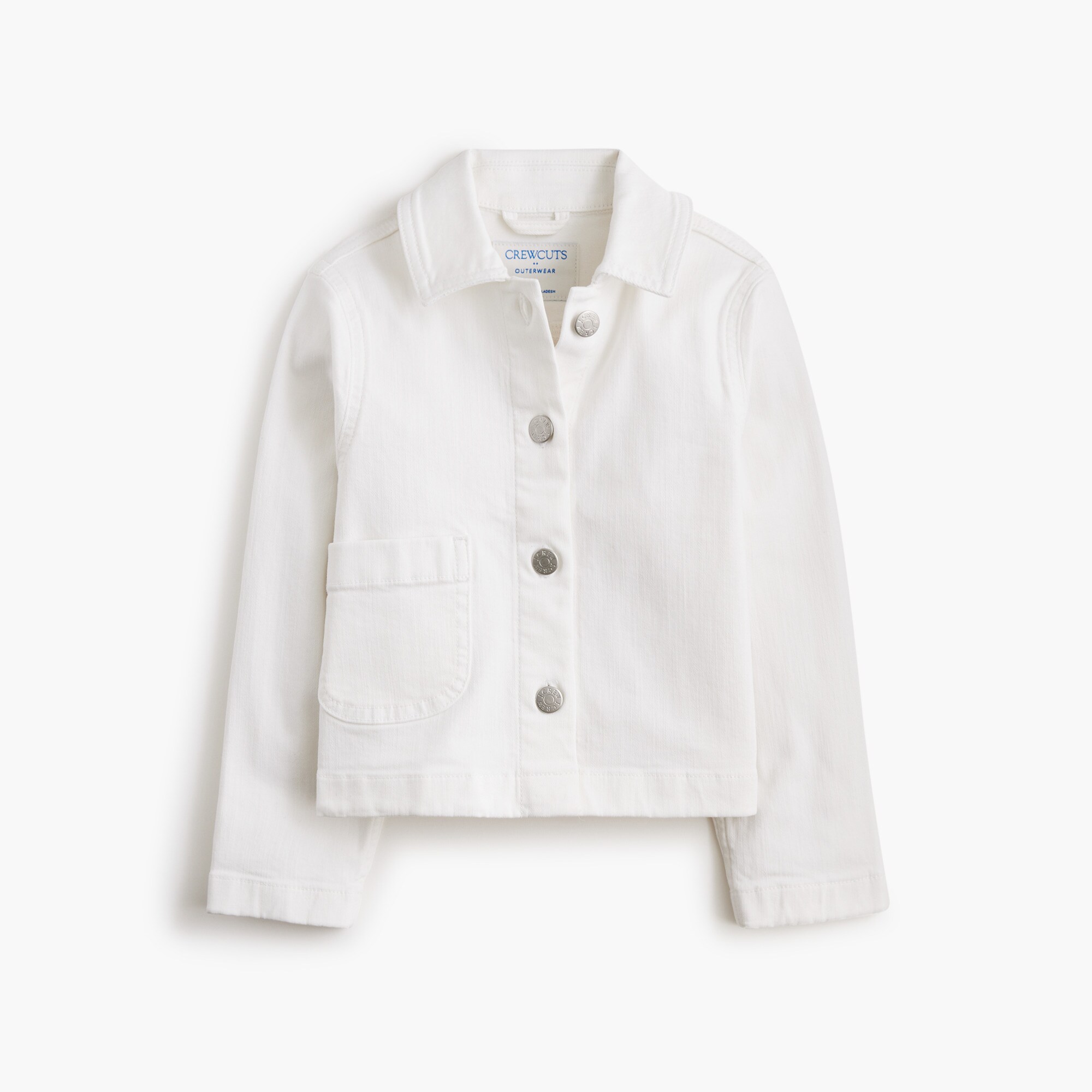 girls' white denim jacket for girls