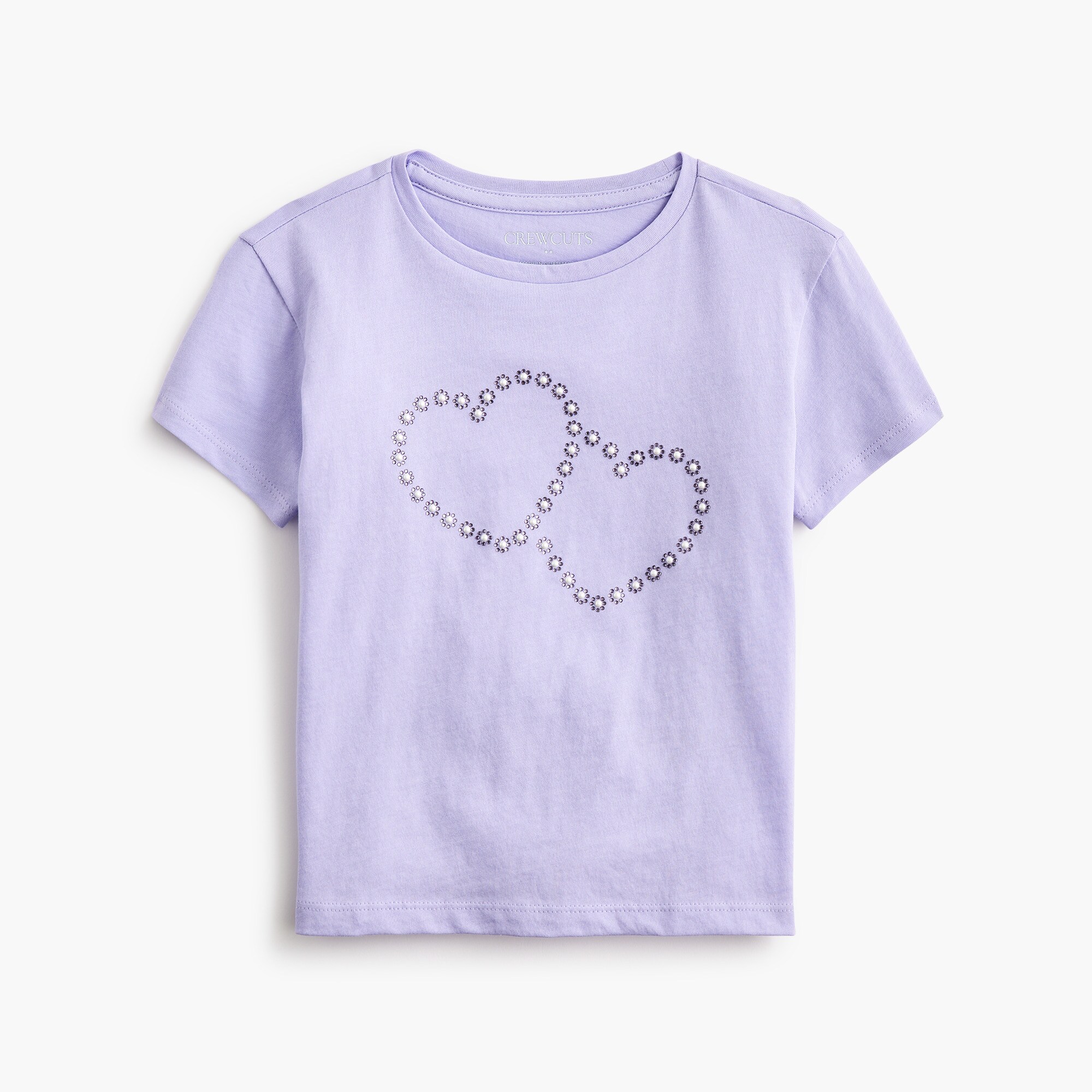 Girls' gem heart graphic tee