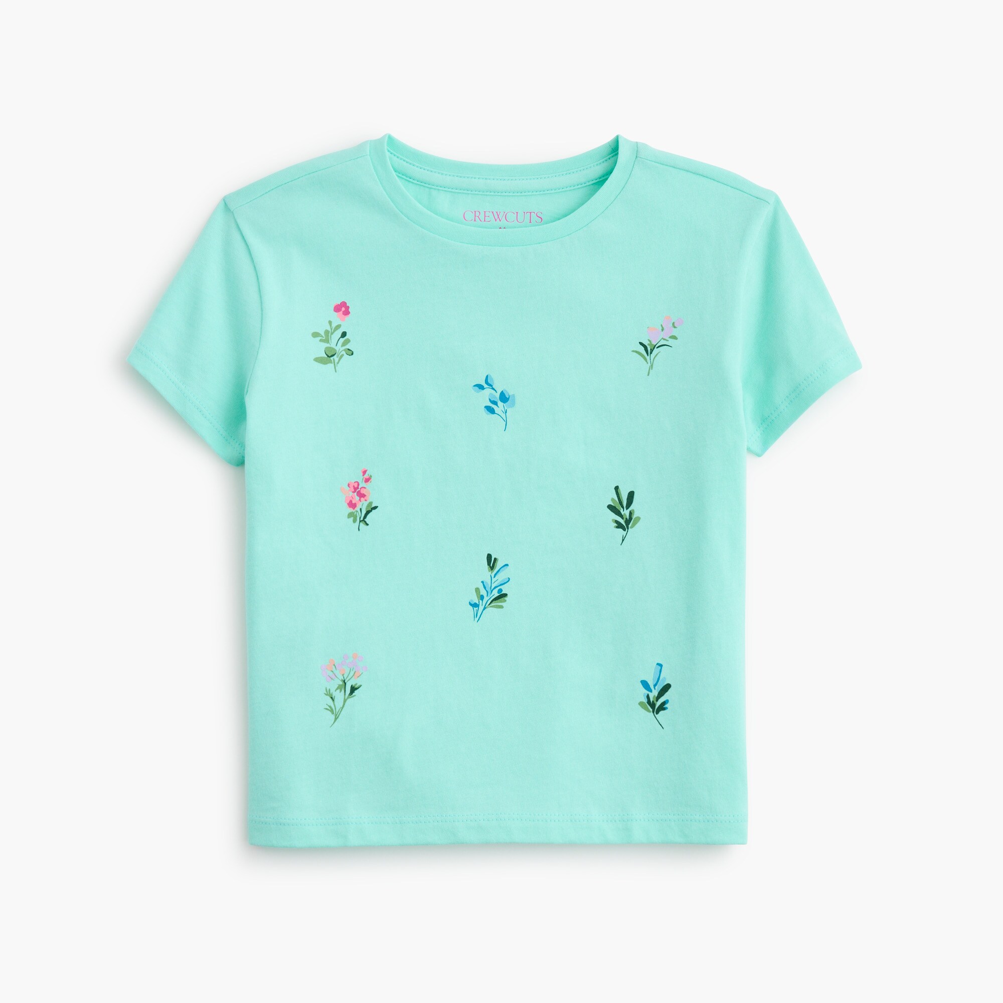  Girls' flowers graphic tee