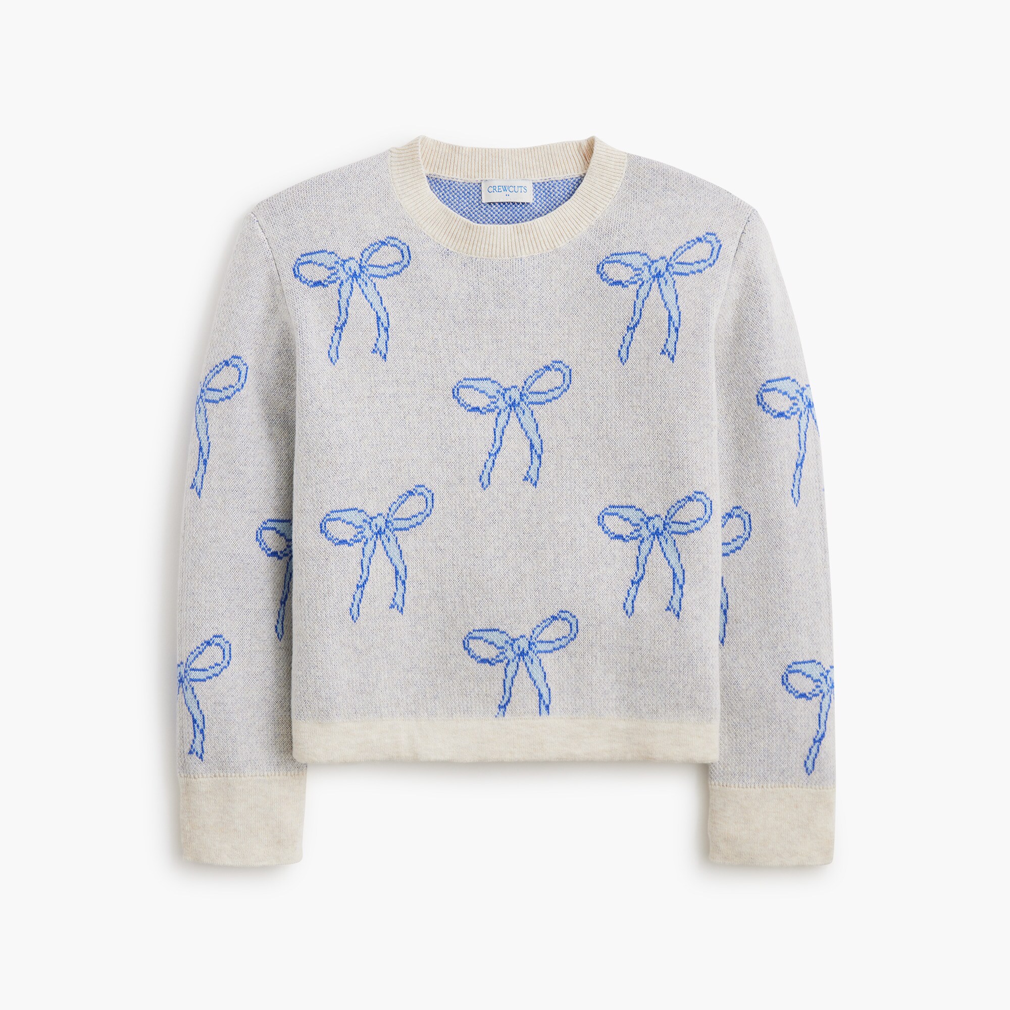 girls Girls' bow sweater