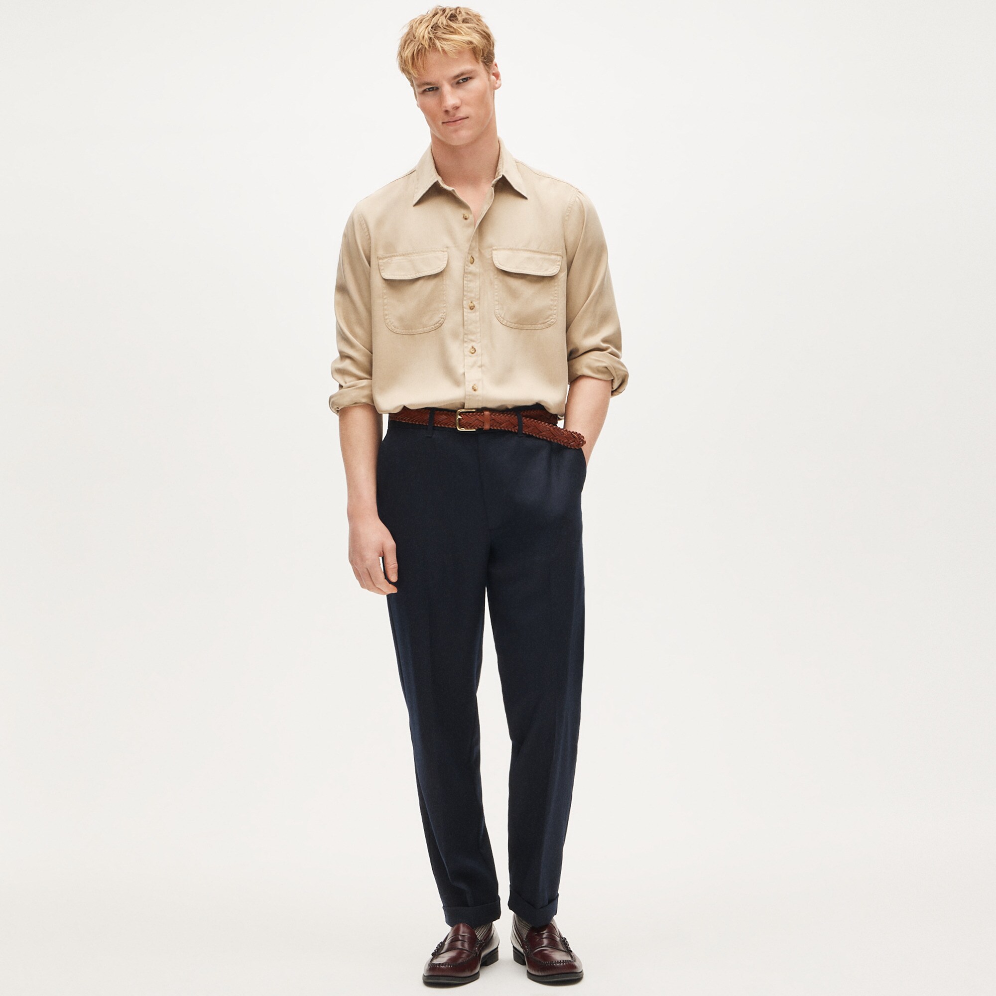 Two-pocket workshirt in TENCEL™ lyocell