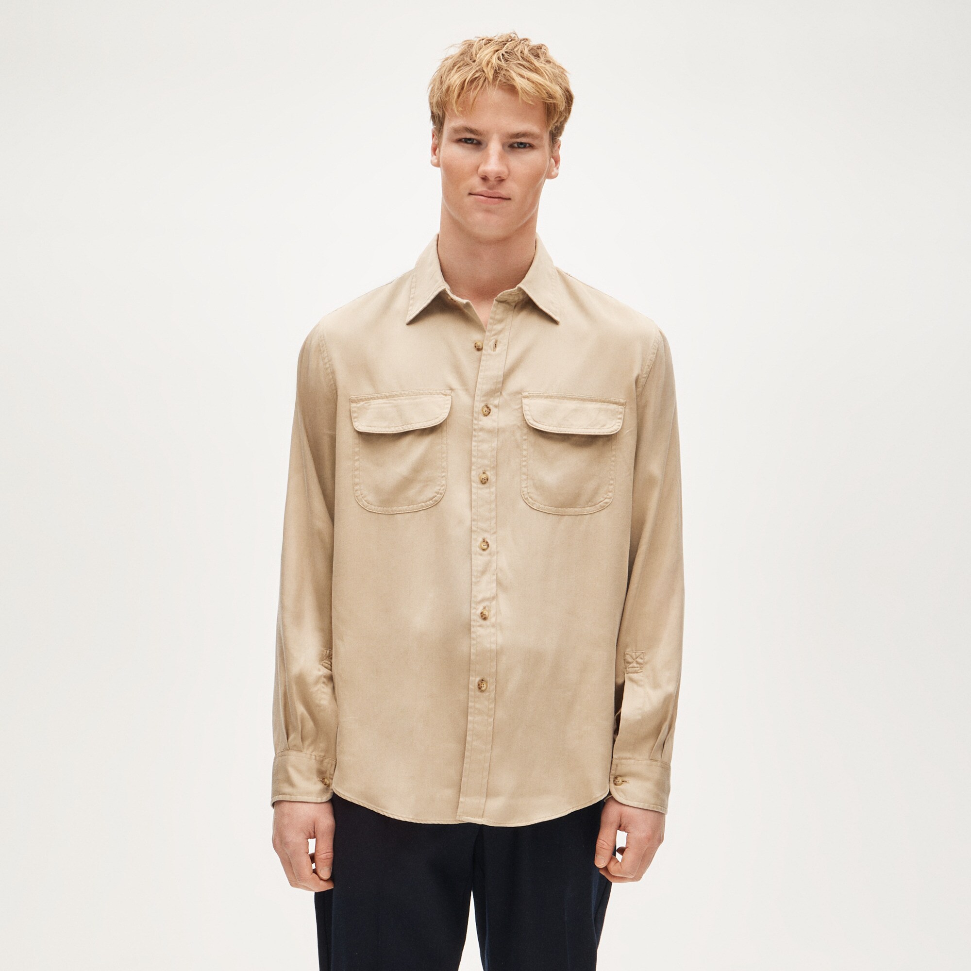 Two-pocket workshirt in TENCEL™ lyocell