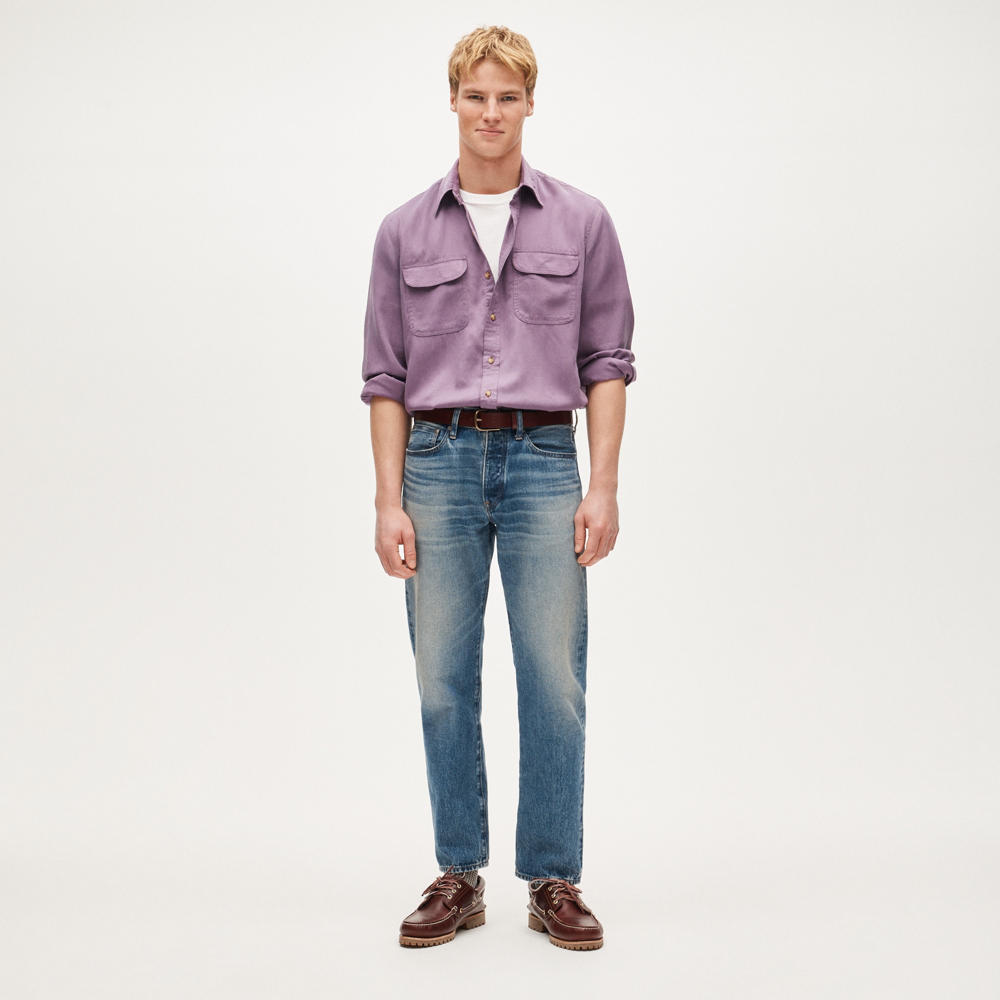 Two-pocket workshirt in TENCEL™ lyocell