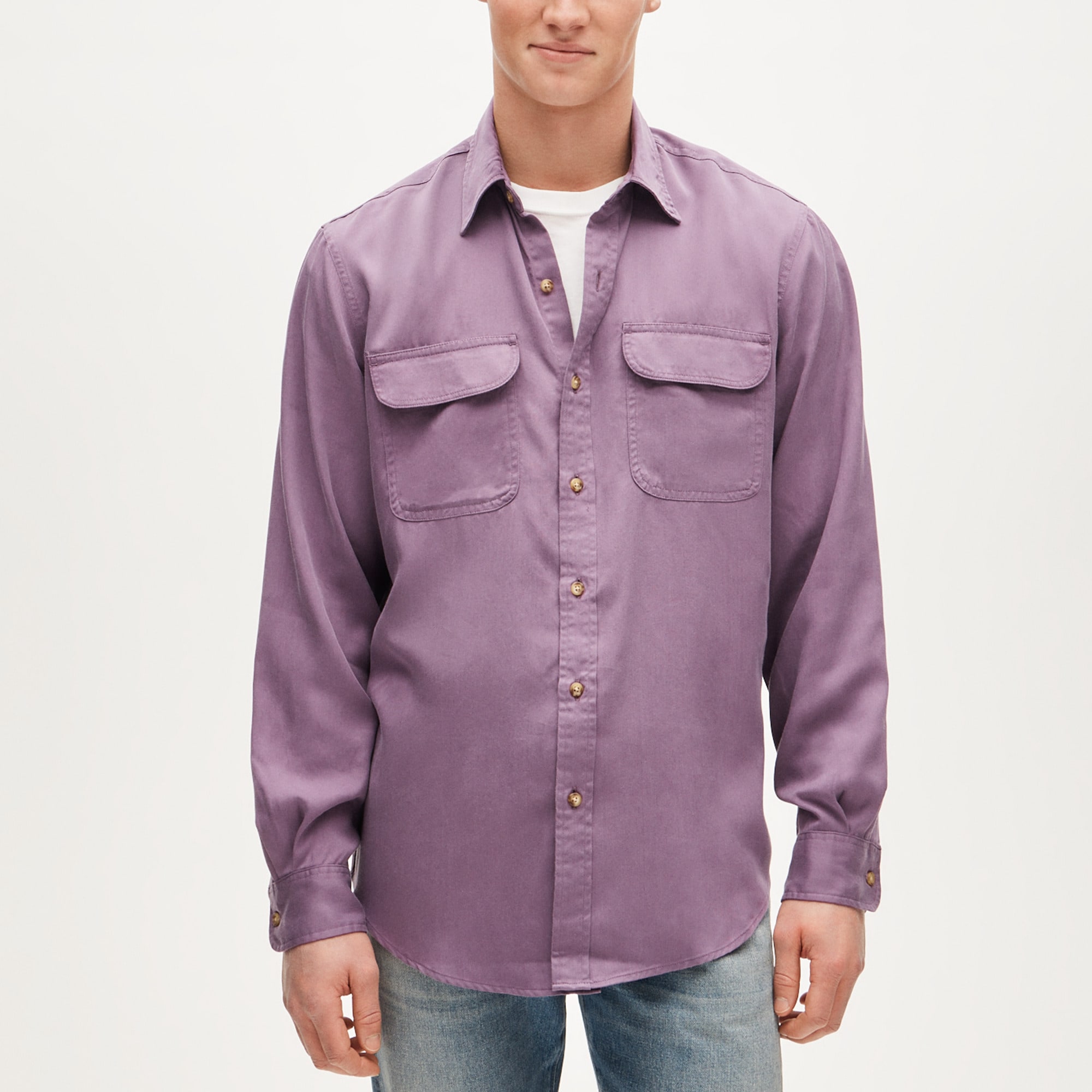 Two-pocket workshirt in TENCEL™ lyocell