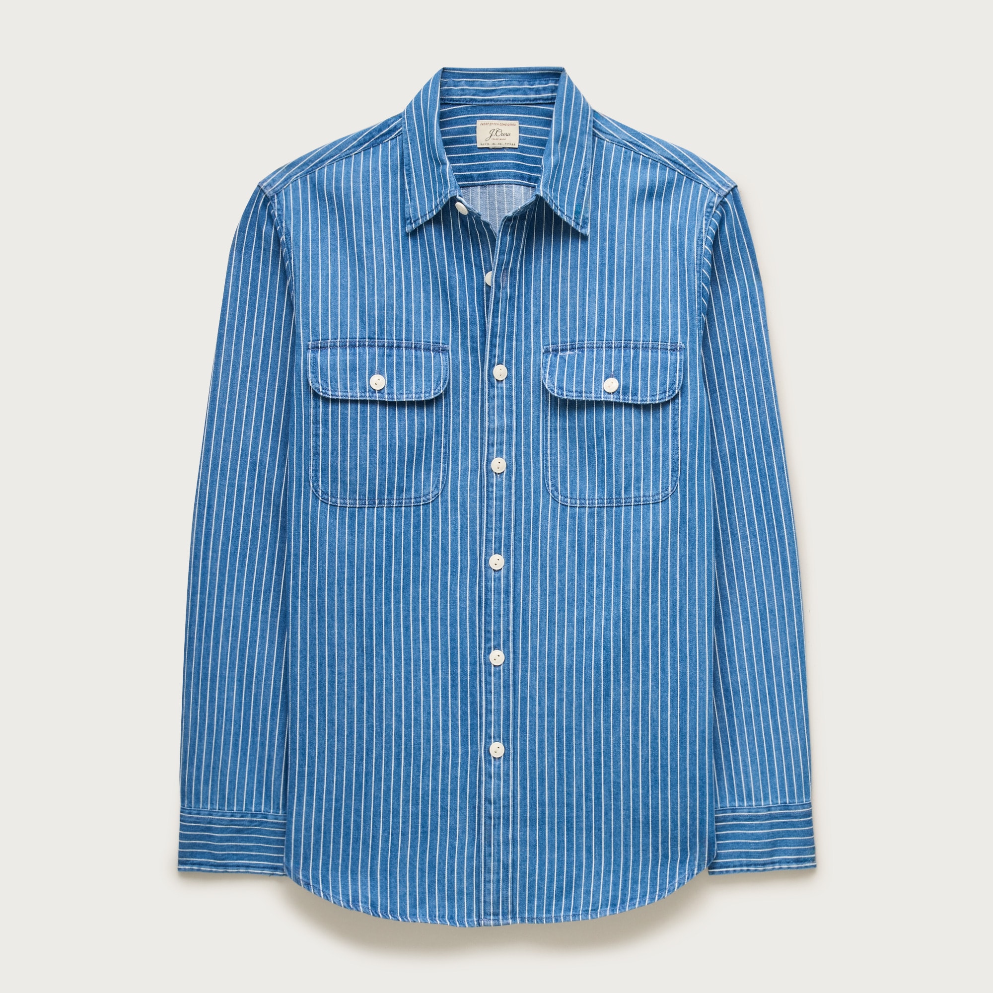 Denim workshirt in stripe