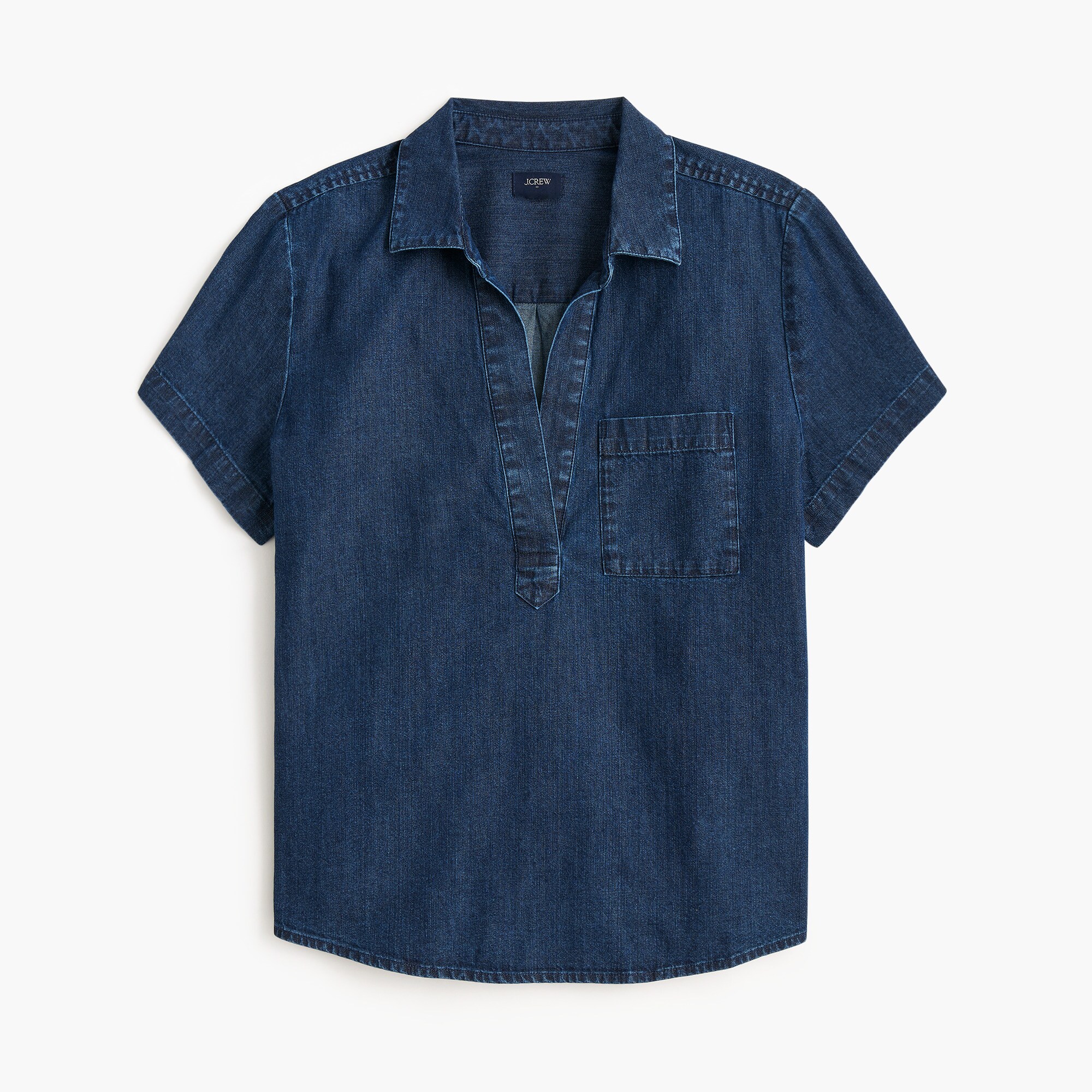Haut Femme En Chambray Boutonné J.Crew - Bleu - Taille 8 - Occasion Très Bon état