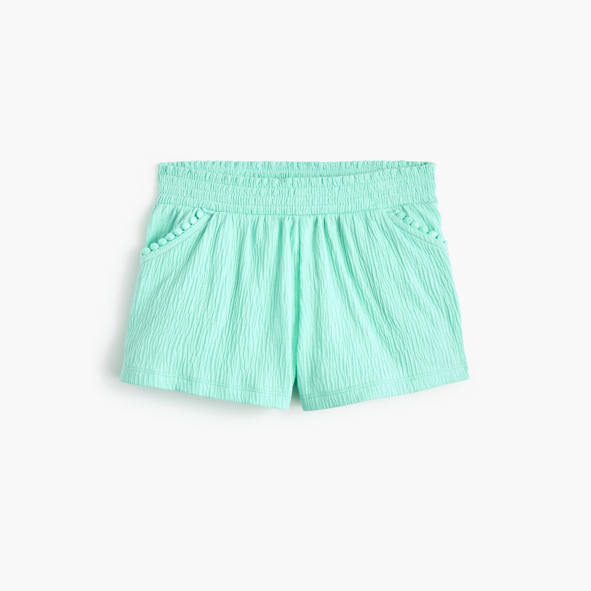  Girls' crinkle-knit short