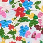 Girls' scallop-hem floral garden short IVORY MULTI