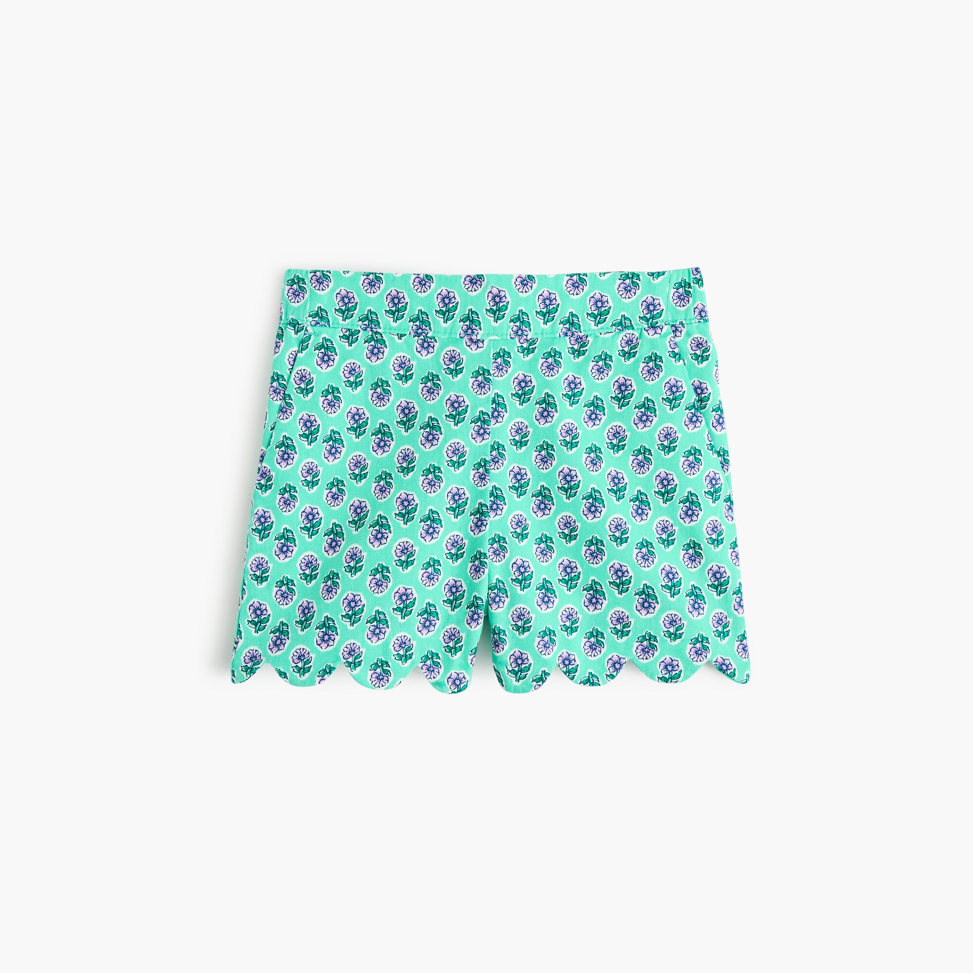 girls Girls' block-print scallop-hem short
