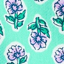 Girls' block-print scallop-hem short MERMAID GREEN MULTI