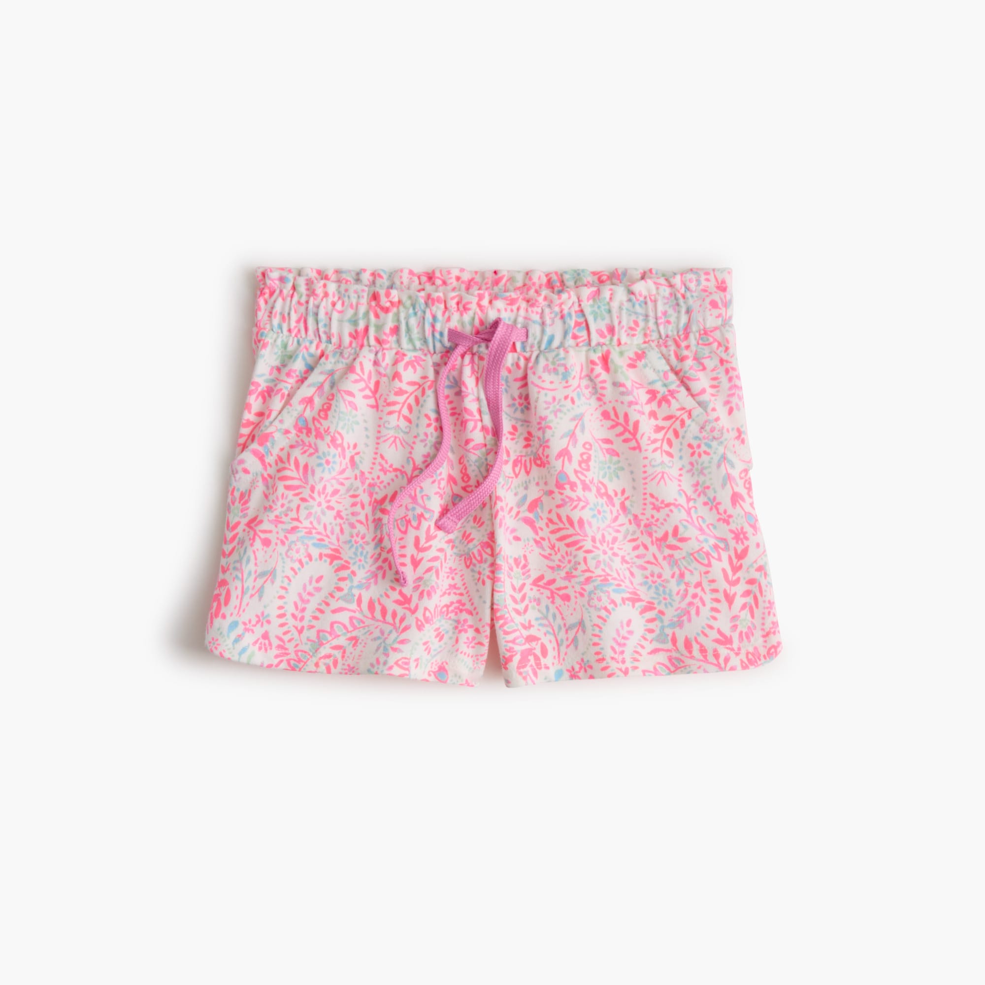 girls' paisley-print knit short for girls