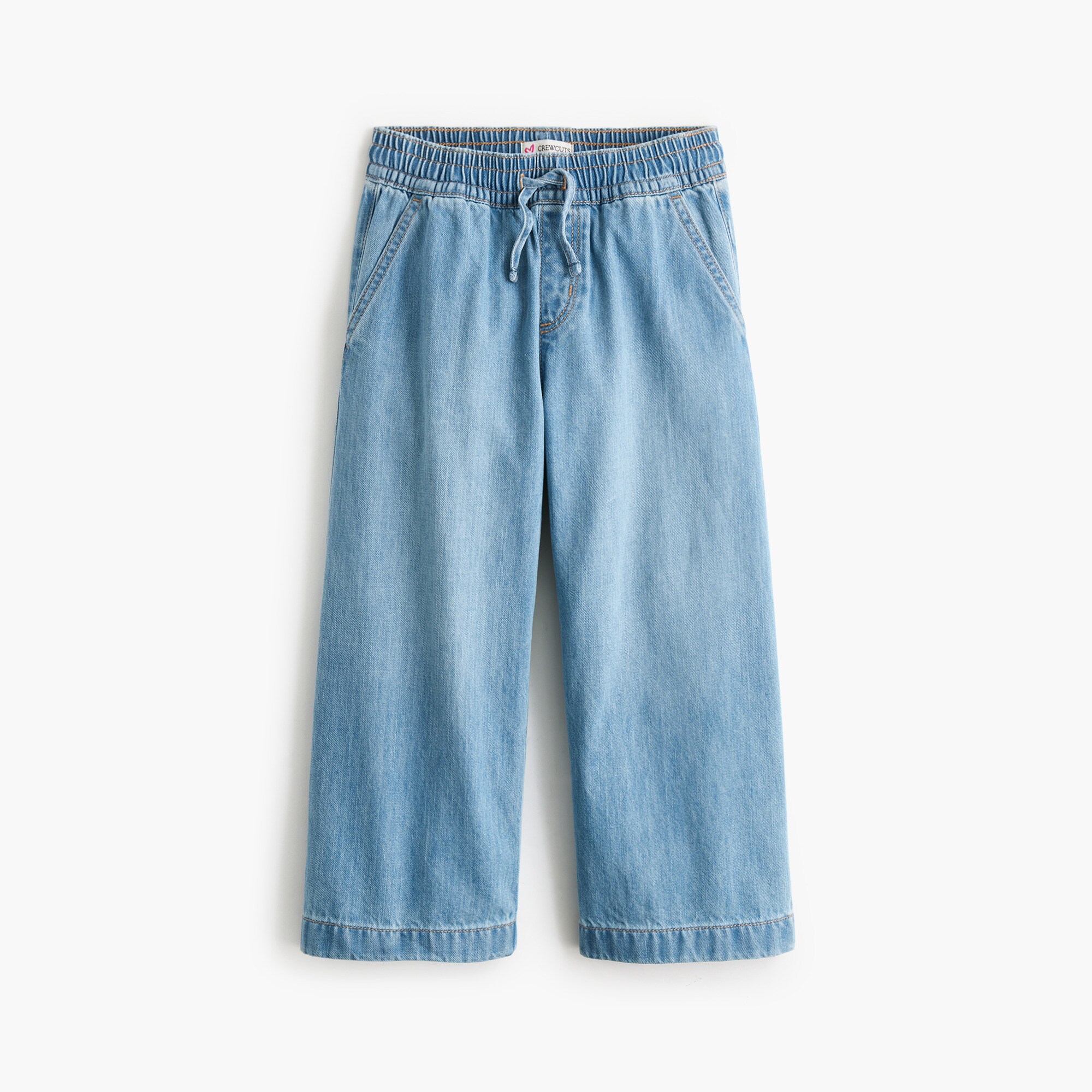 Girls' pull-on drawstring jean