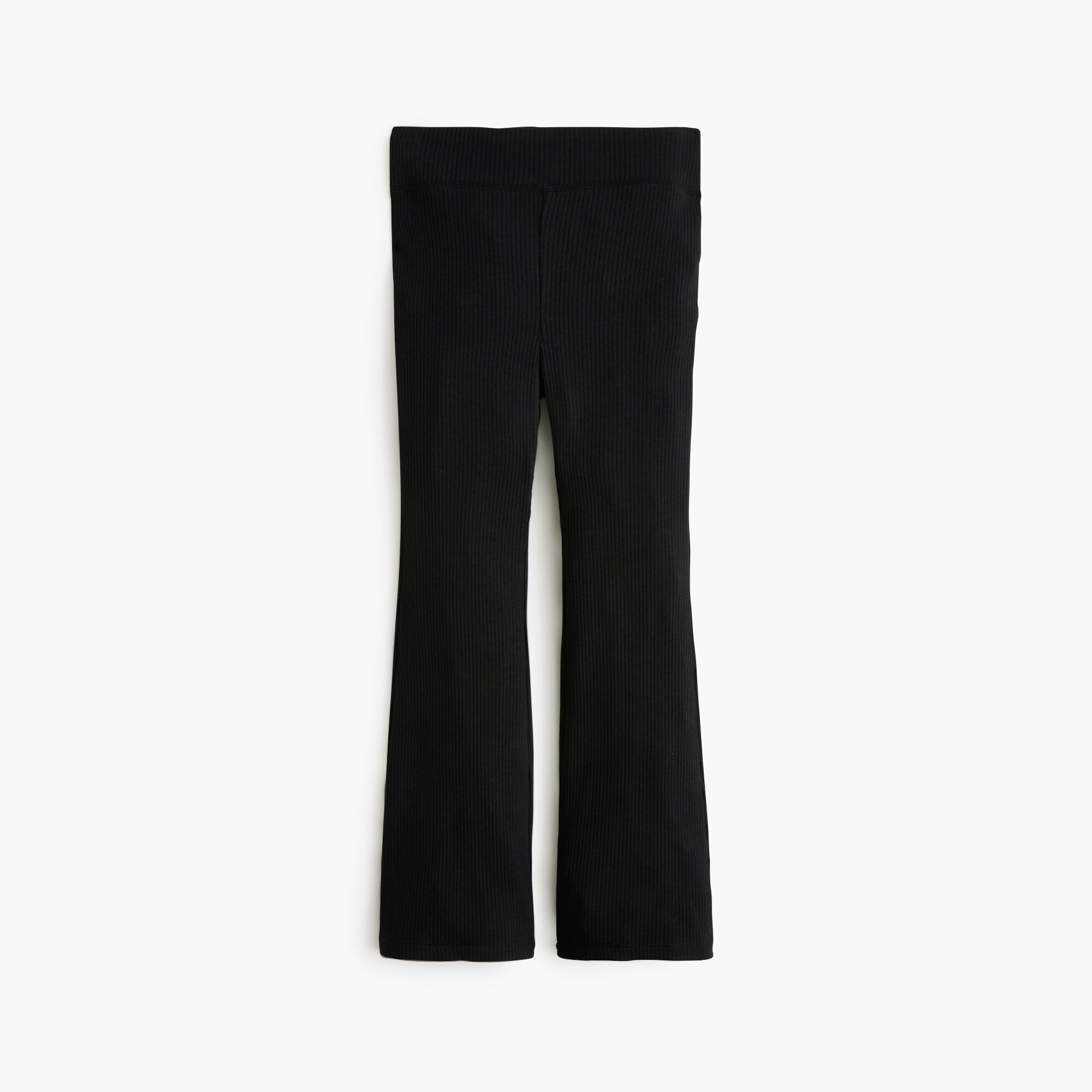 Girls' ribbed flare leggings
