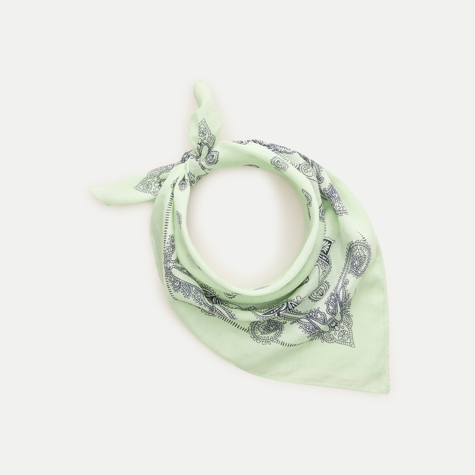 Printed lightweight cotton scarf