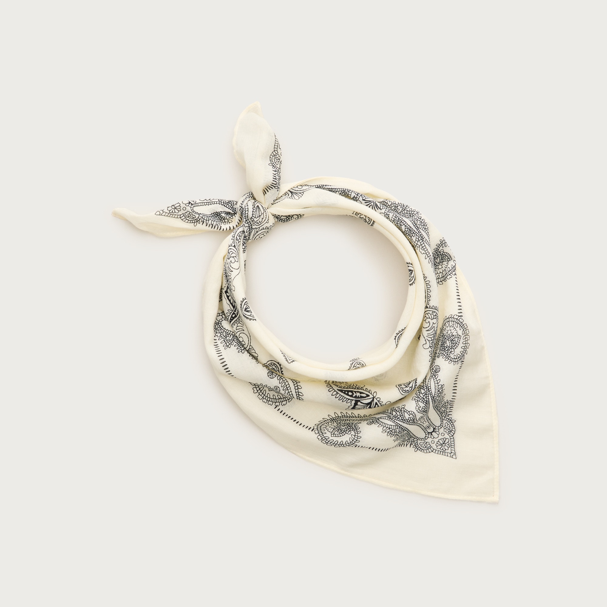 Printed lightweight cotton scarf